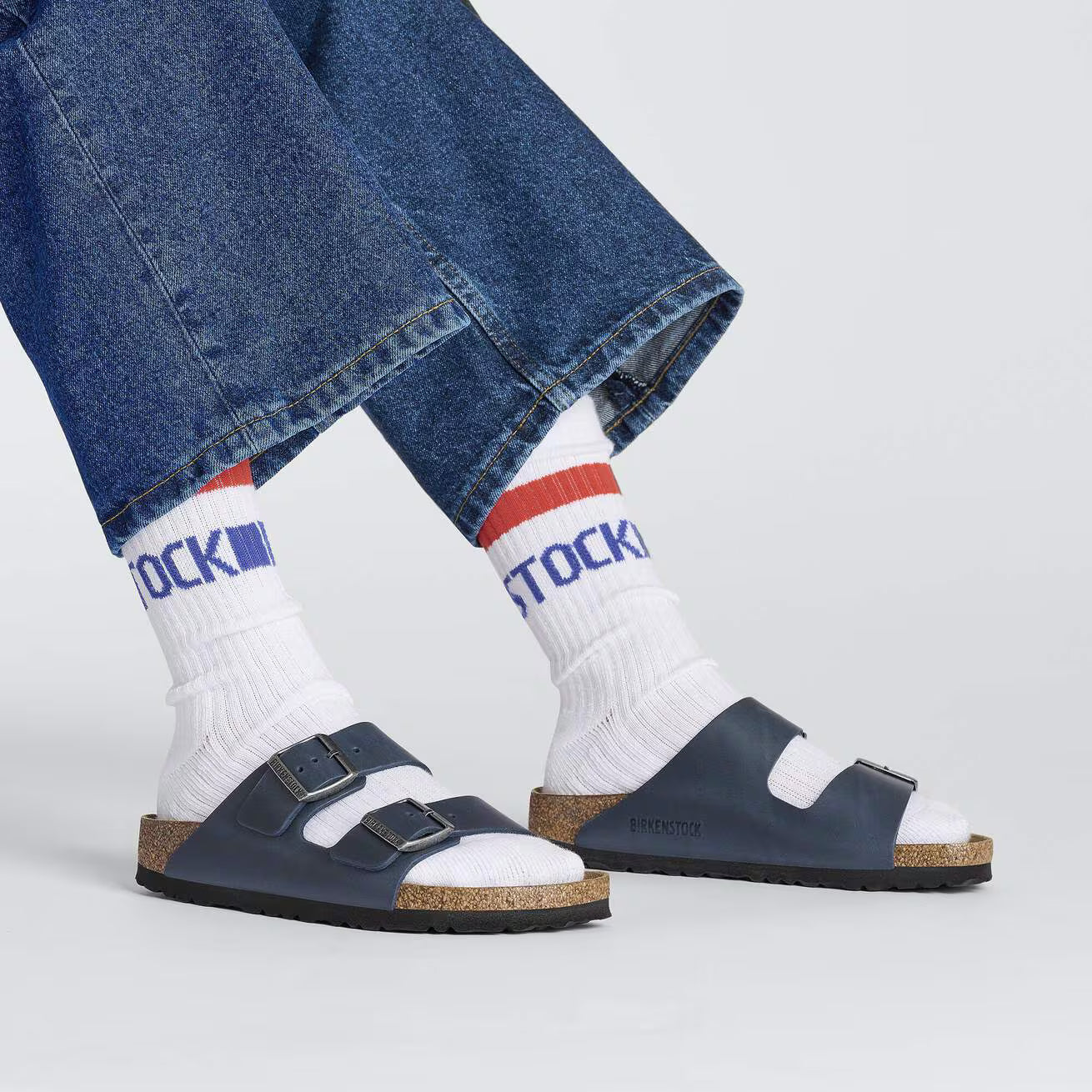 birkenstock stripe cotton tennis socks