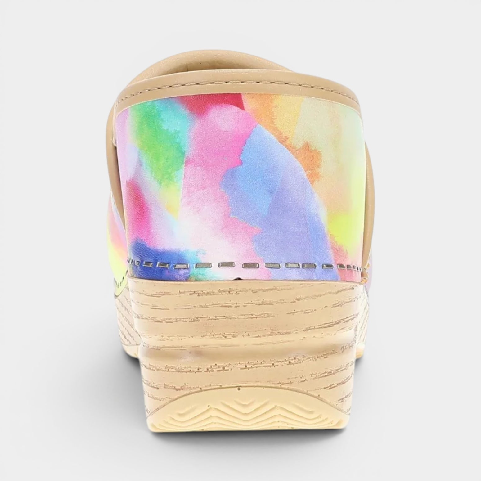 Professional Leather Clog - Watercolor