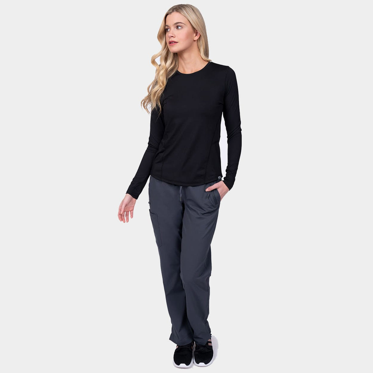 Lily Brushed Knit Tee Shirt w/Thumb Hole | 1122