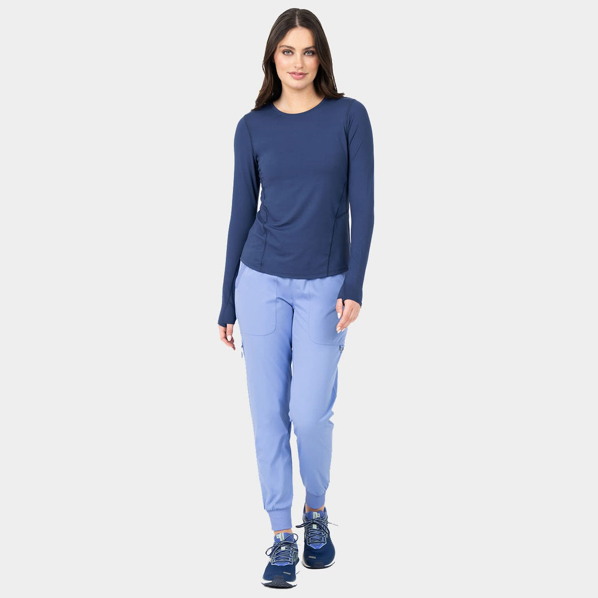 Lily Brushed Knit Tee Shirt w/Thumb Hole | 1122