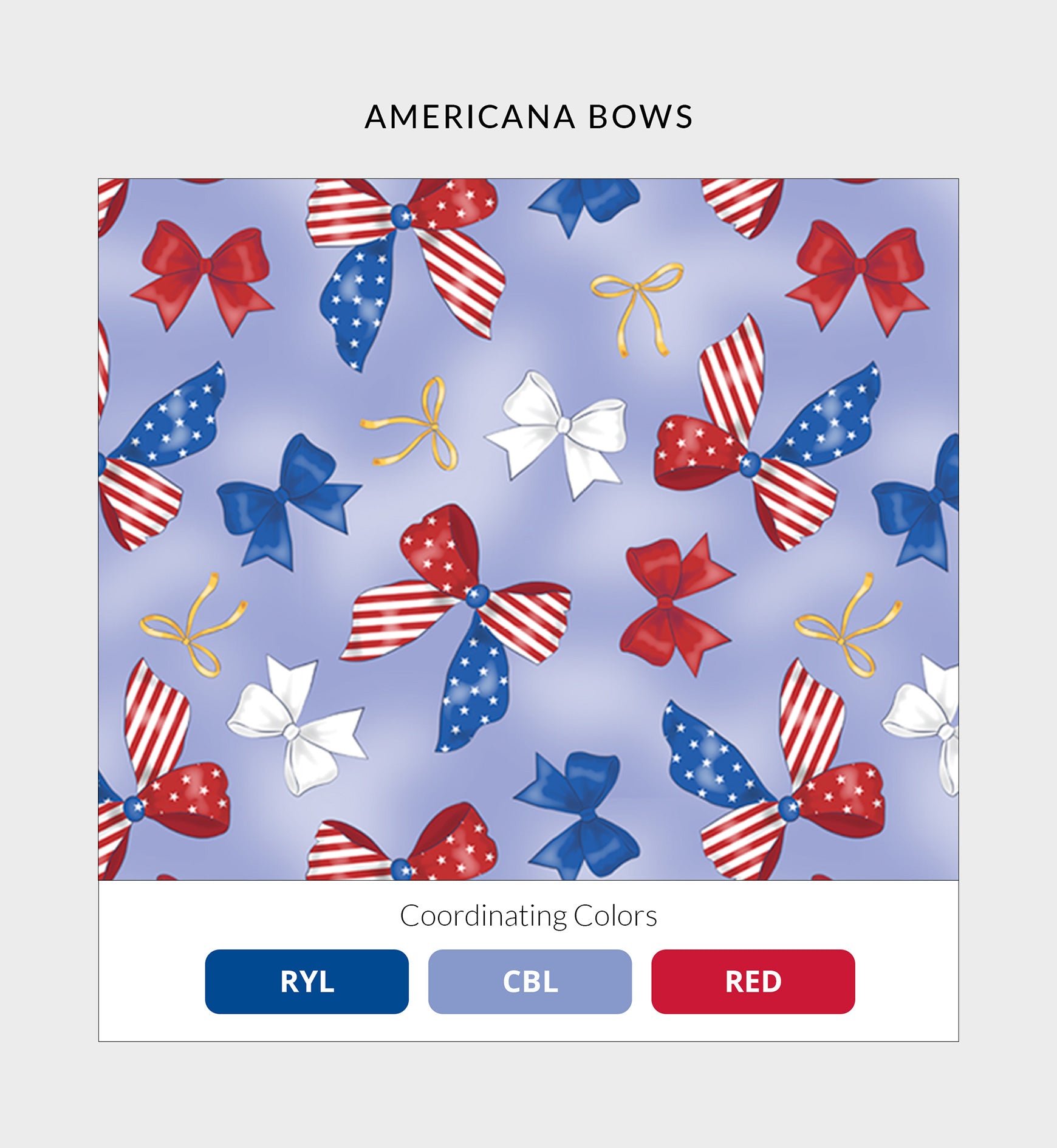 Patriotic Scrub Top - Americana Bows | 1797-AMBW