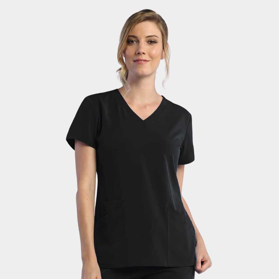 Women's Two Pocket V-Neck Top | 181001