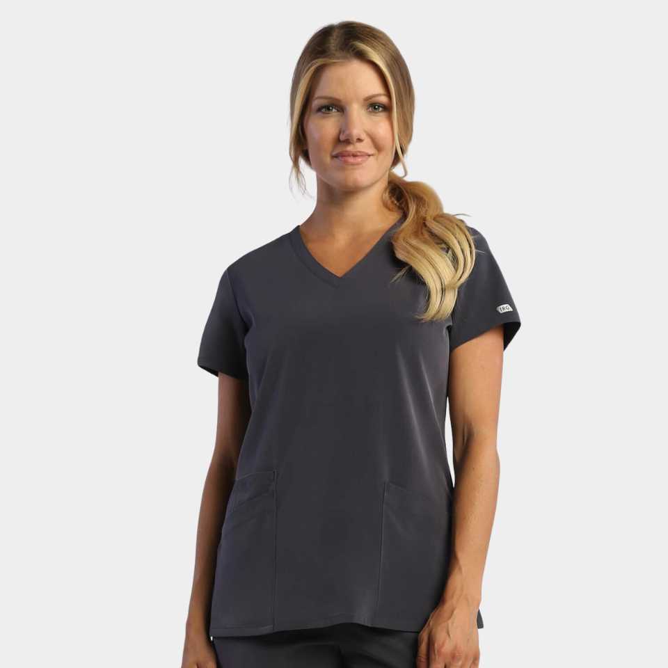 Women's Two Pocket V-Neck Top | 181001