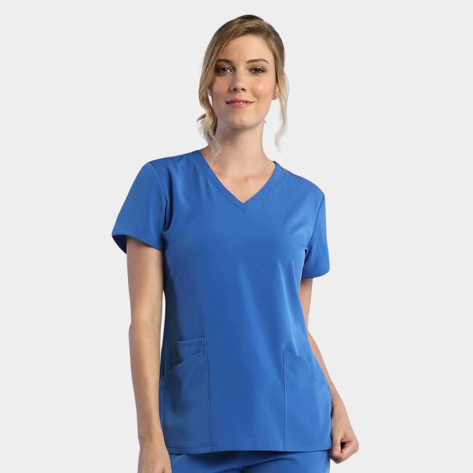 Women's Two Pocket V-Neck Top | 181001