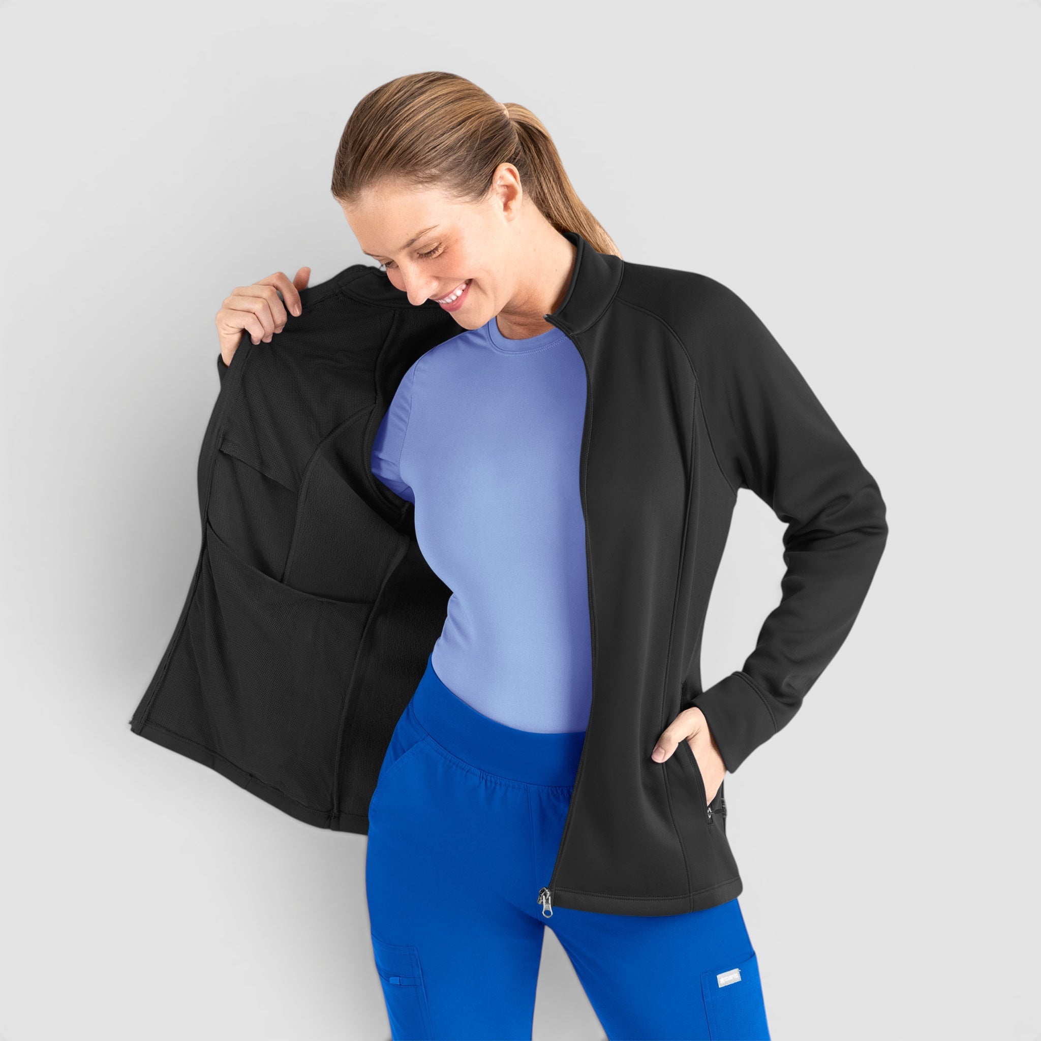 Zip Front Fleece Jacket | 3218