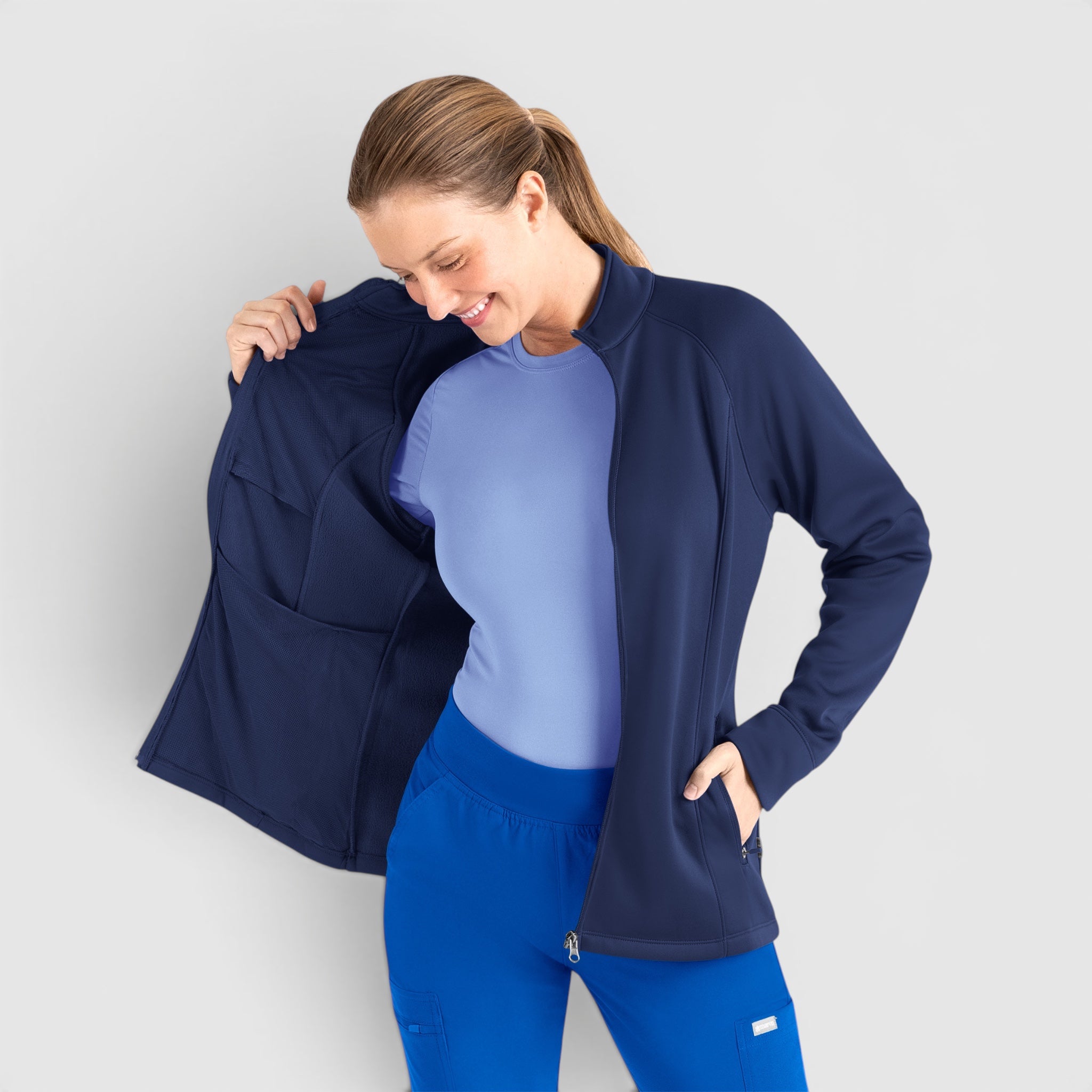 Zip Front Fleece Jacket | 3218