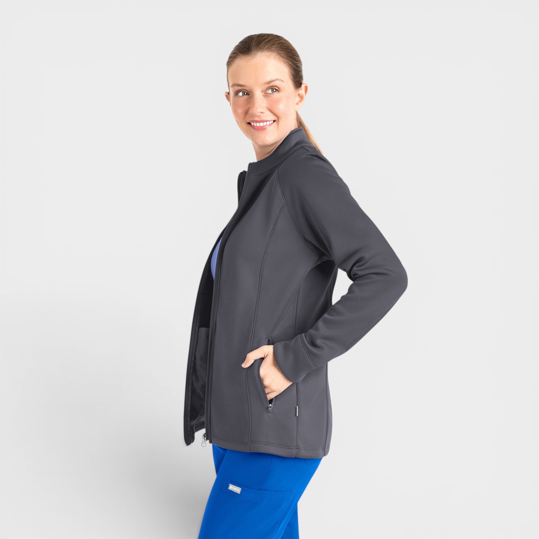 Zip Front Fleece Jacket | 3218