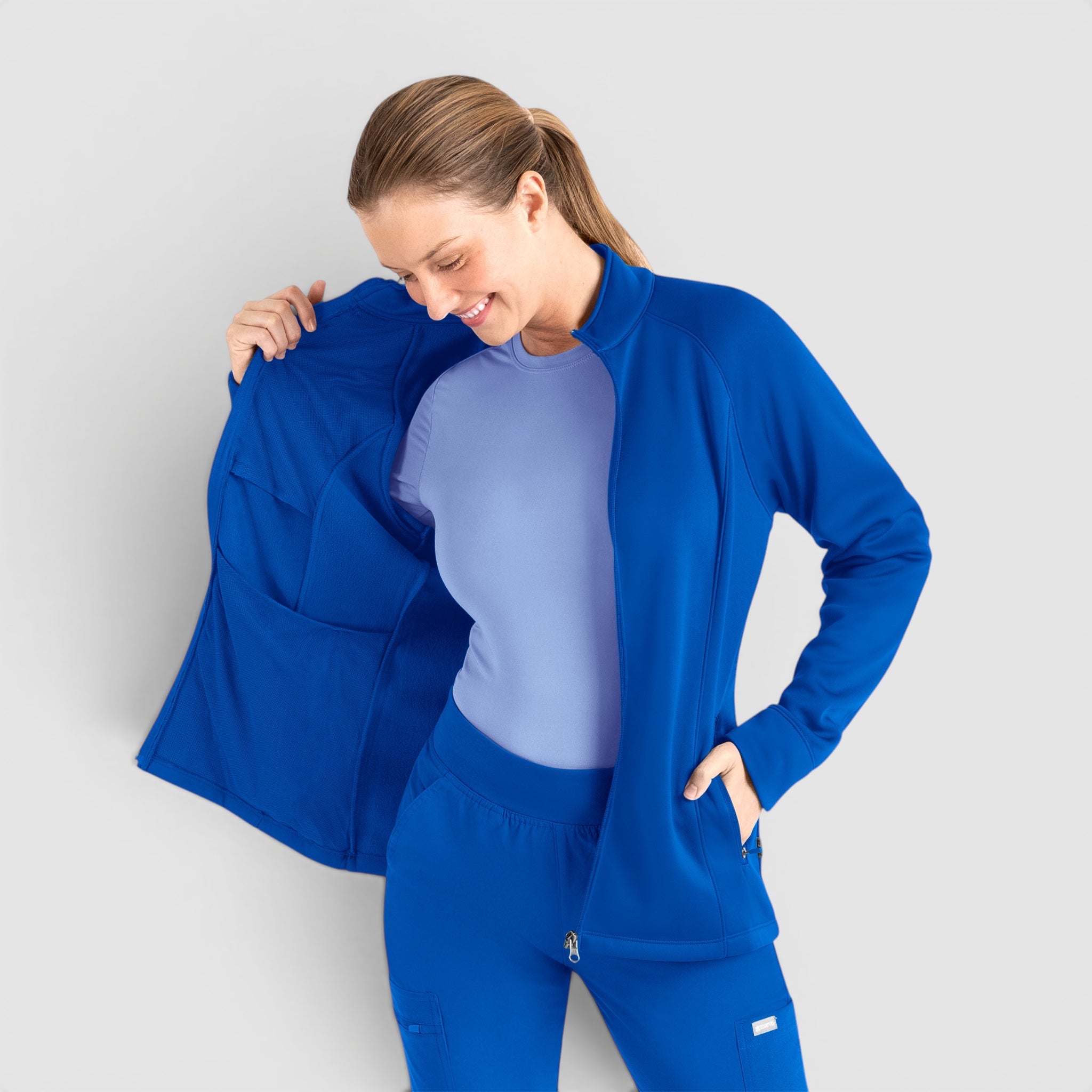 Zip Front Fleece Jacket | 3218