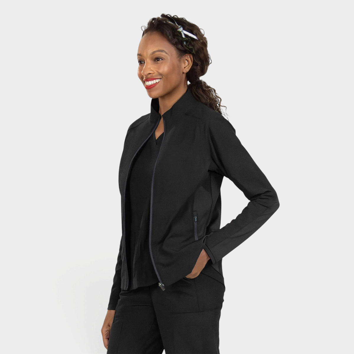 Parkley Kinetic Women's Perfect Full-Zip Scrub Jacket