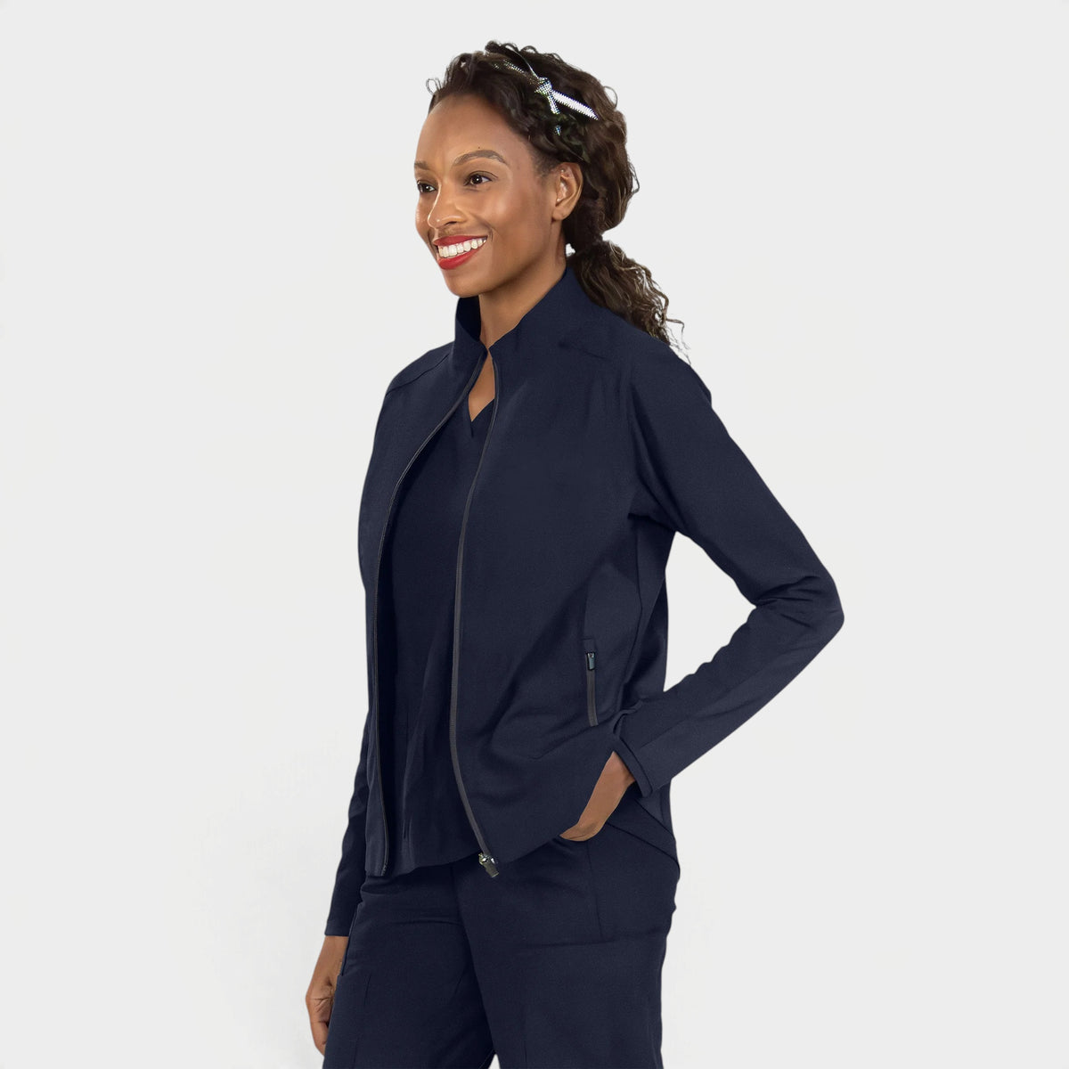 Parkley Kinetic Women's Perfect Full-Zip Scrub Jacket