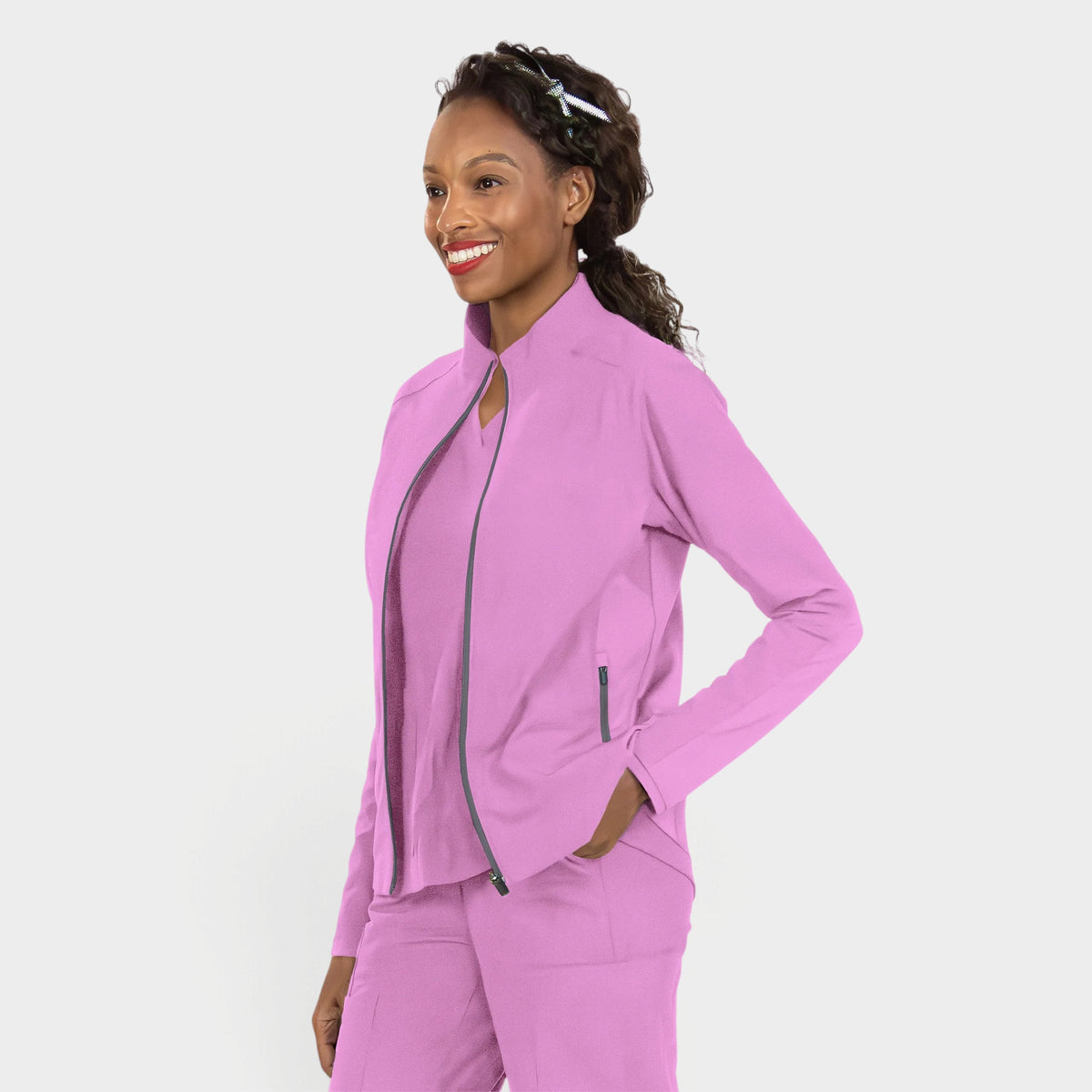 Parkley Kinetic Women's Perfect Full-Zip Scrub Jacket