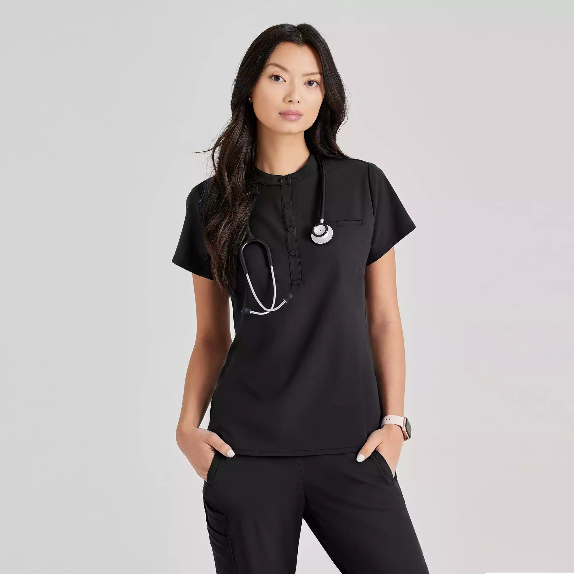 Barco Unify Women's 1 Pocket Collar Tuck In Top | BUT163