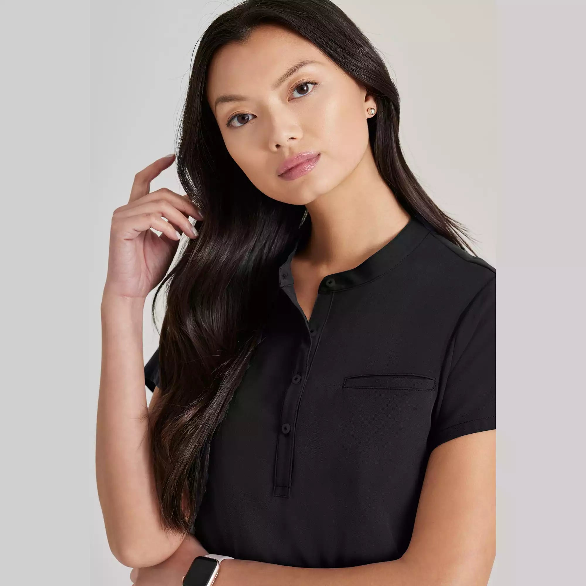 Barco Unify Women's 1 Pocket Collar Tuck In Top | BUT163