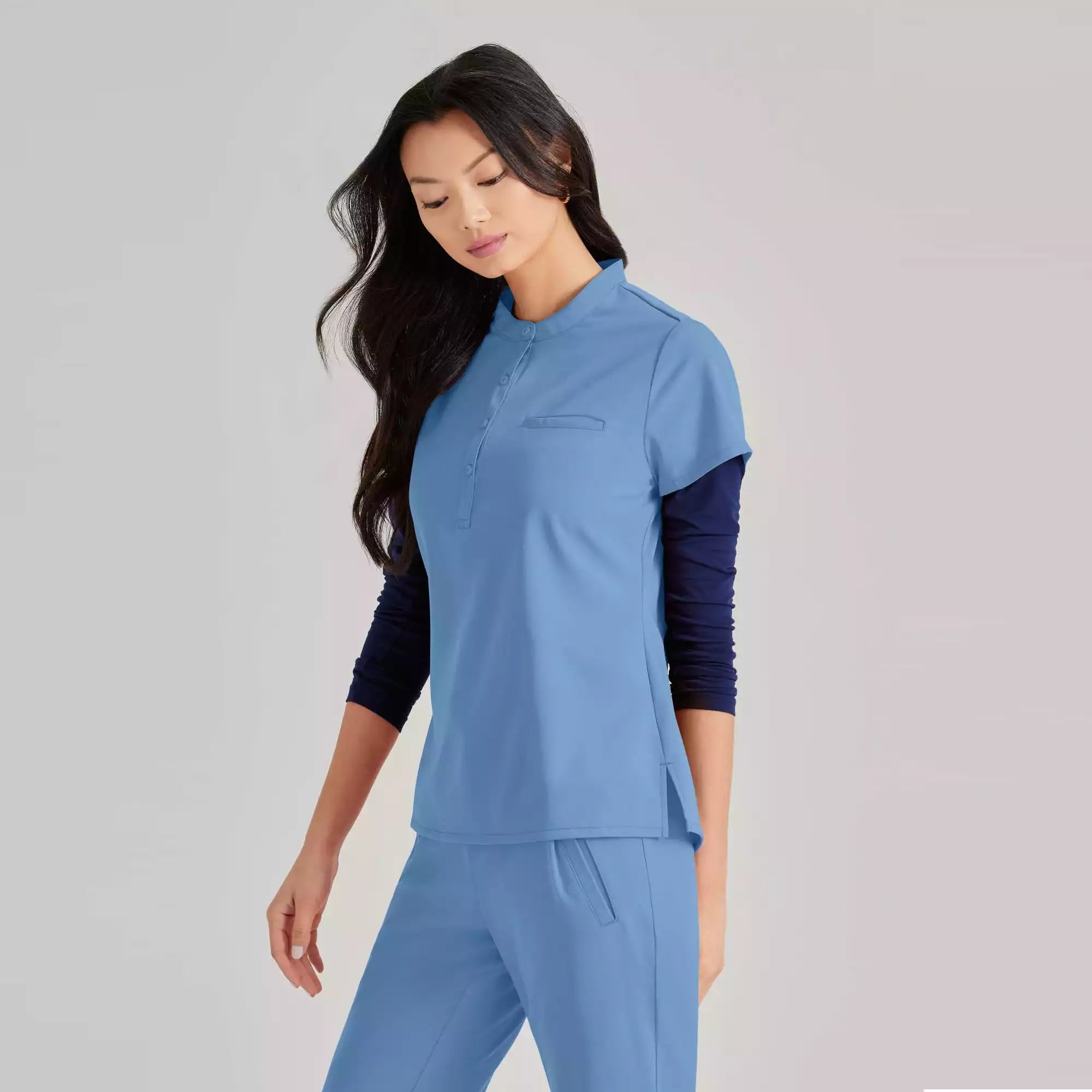 Barco Unify Women's 1 Pocket Collar Tuck In Top | BUT163