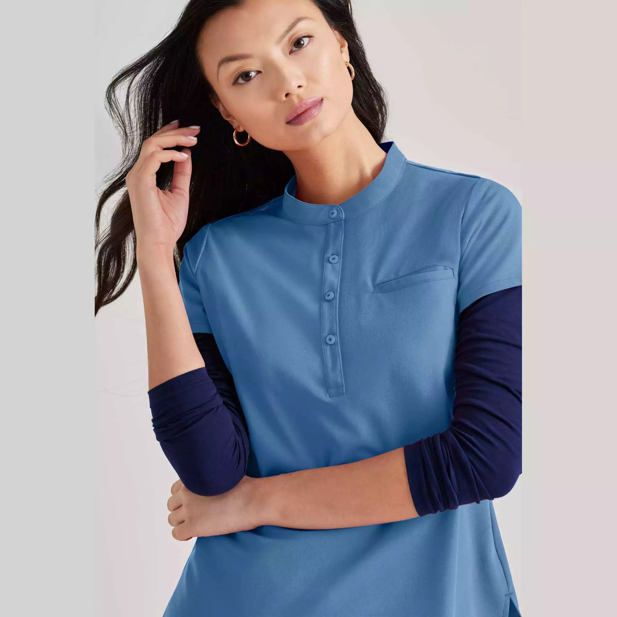 Barco Unify Women's 1 Pocket Collar Tuck In Top | BUT163