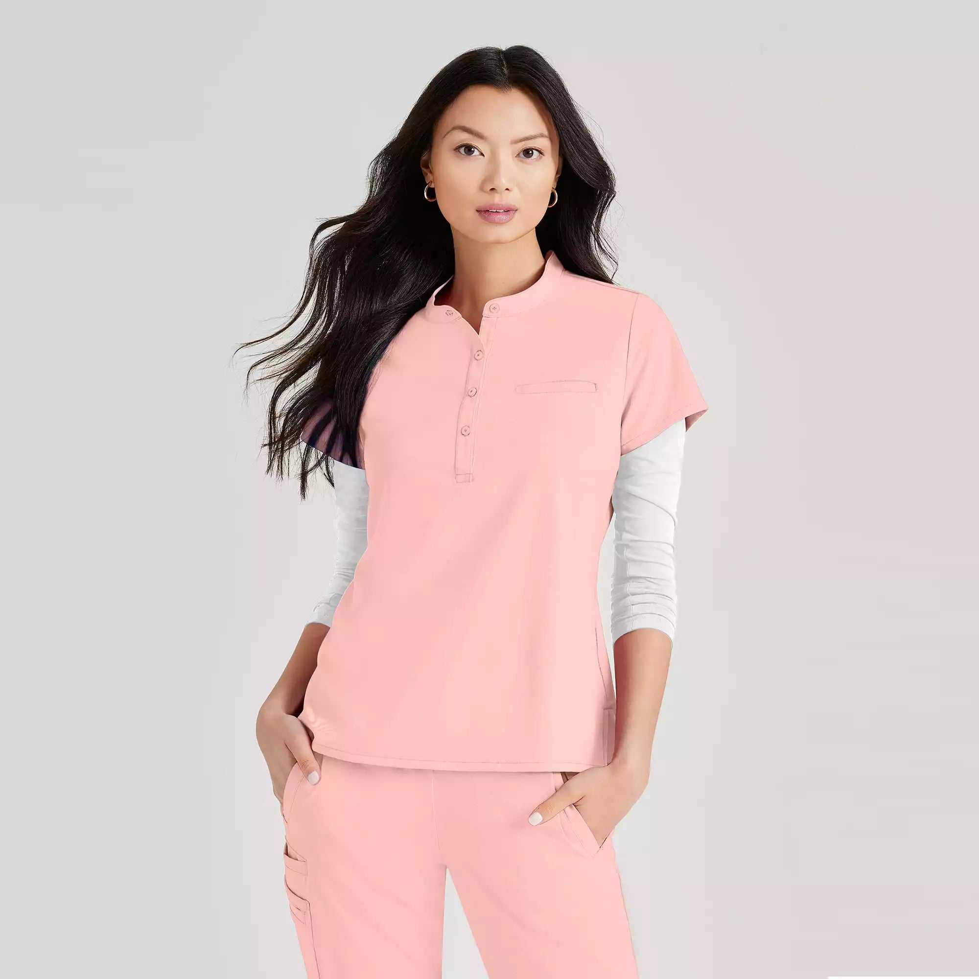 Barco Unify Women's 1 Pocket Collar Tuck In Top | BUT163
