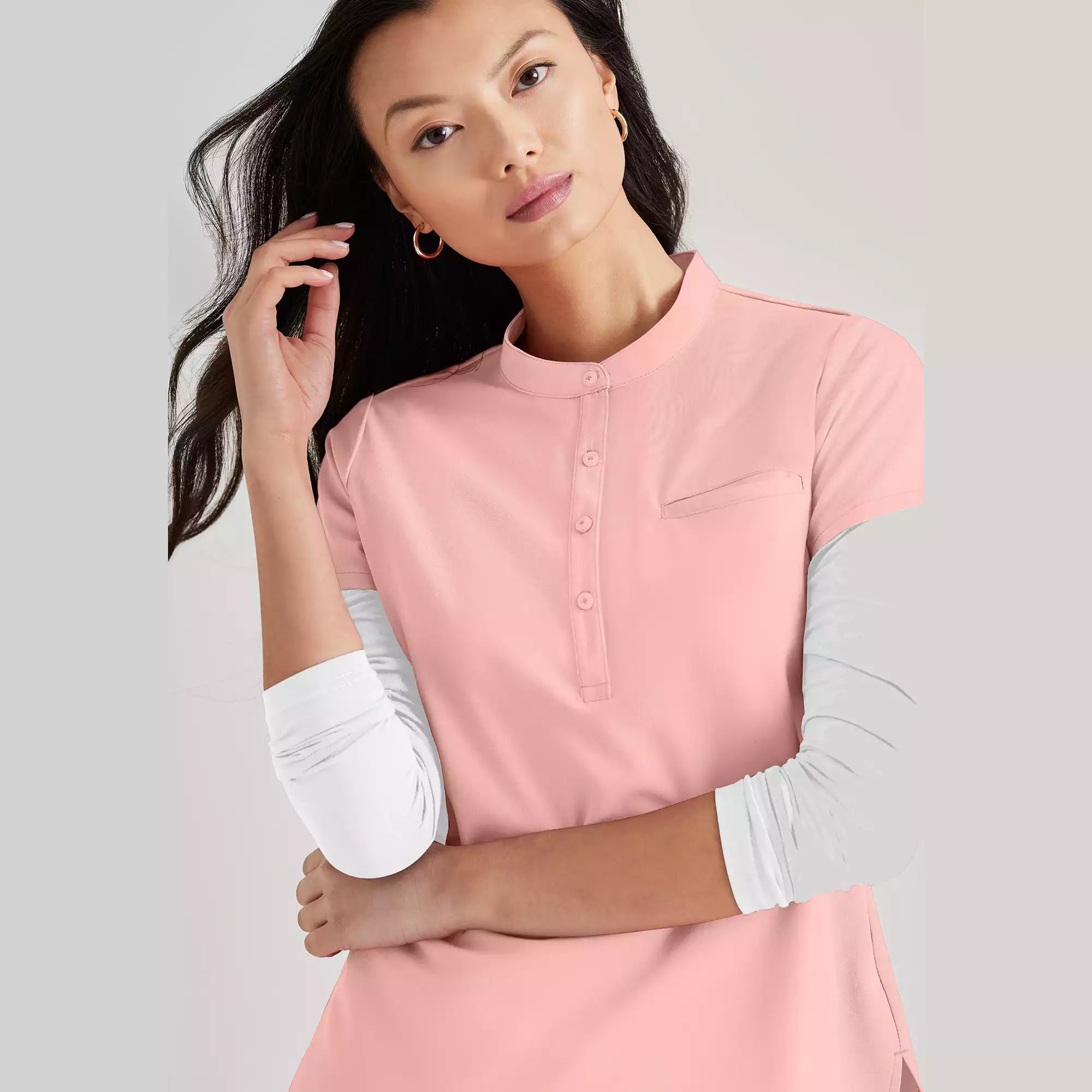 Barco Unify Women's 1 Pocket Collar Tuck In Top | BUT163