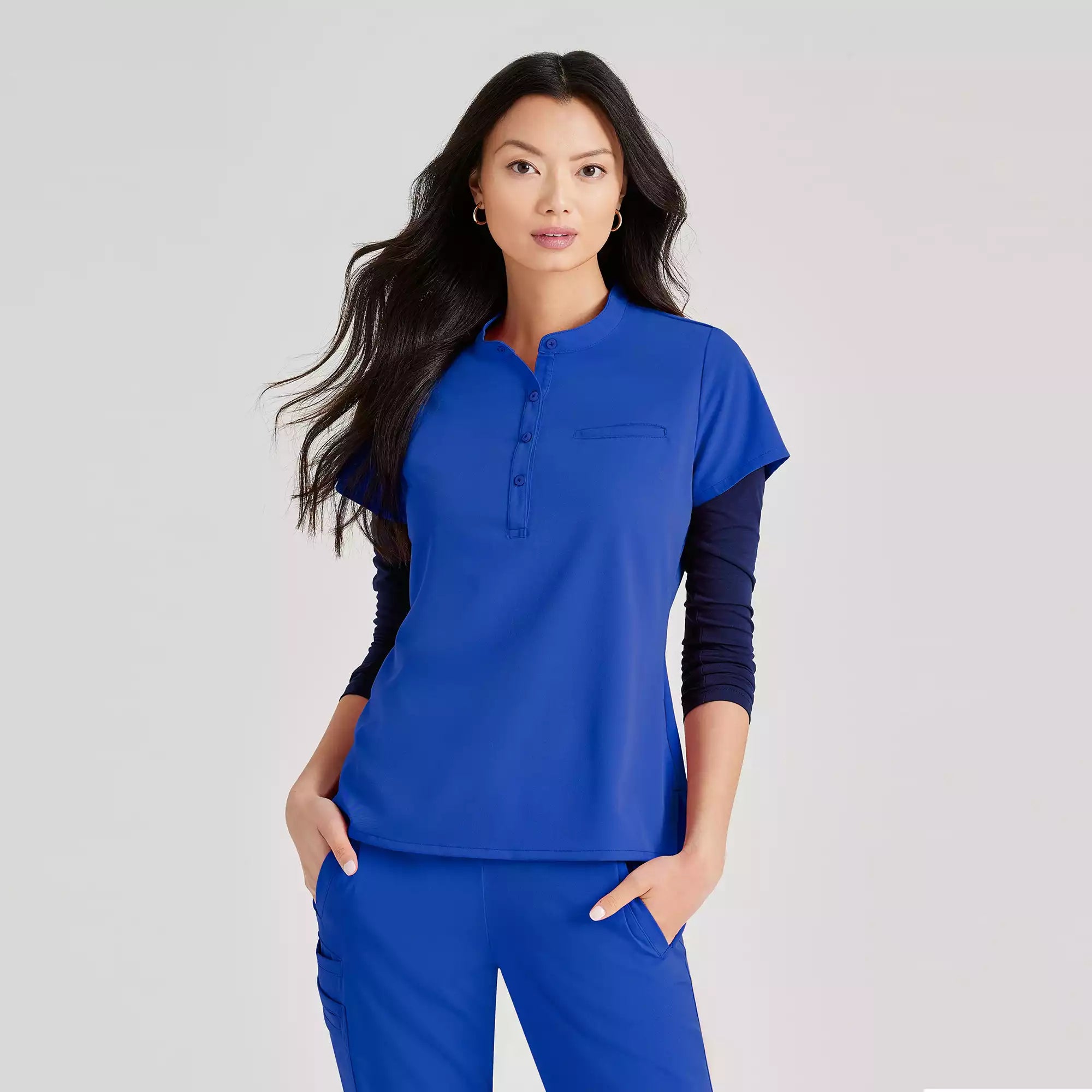 Barco Unify Women's 1 Pocket Collar Tuck In Top | BUT163