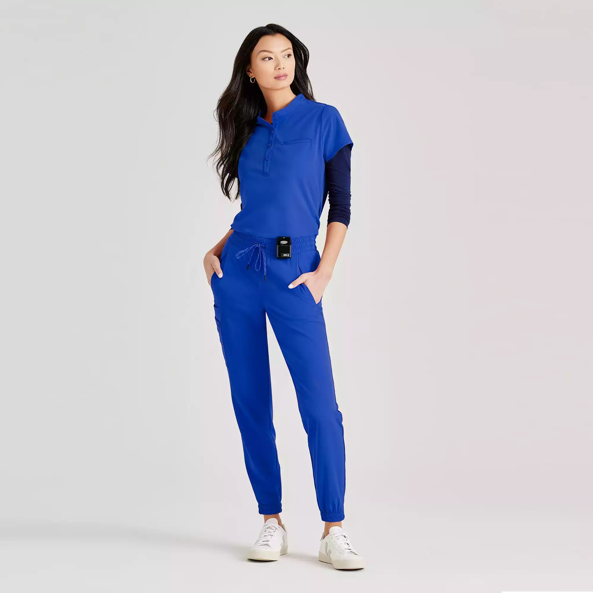 Barco Unify Women's 1 Pocket Collar Tuck In Top | BUT163
