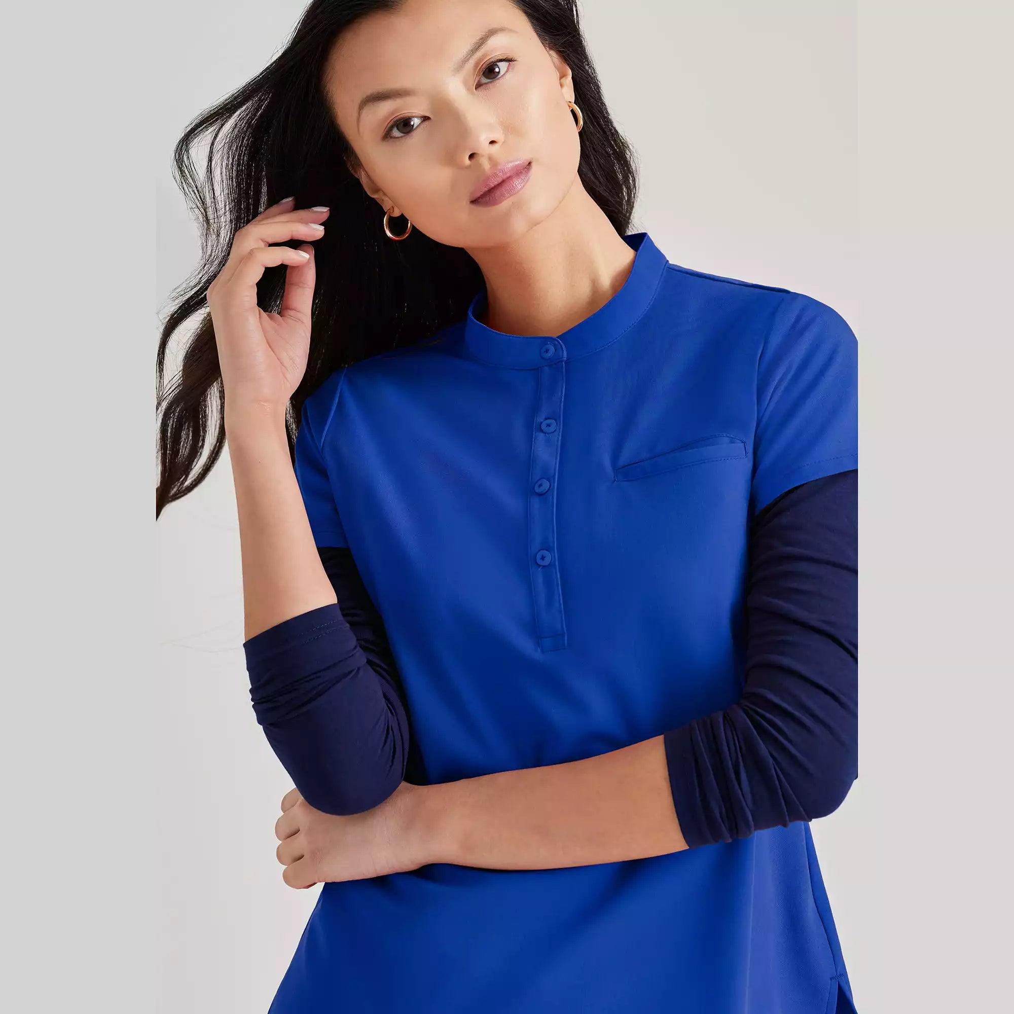 Barco Unify Women's 1 Pocket Collar Tuck In Top | BUT163