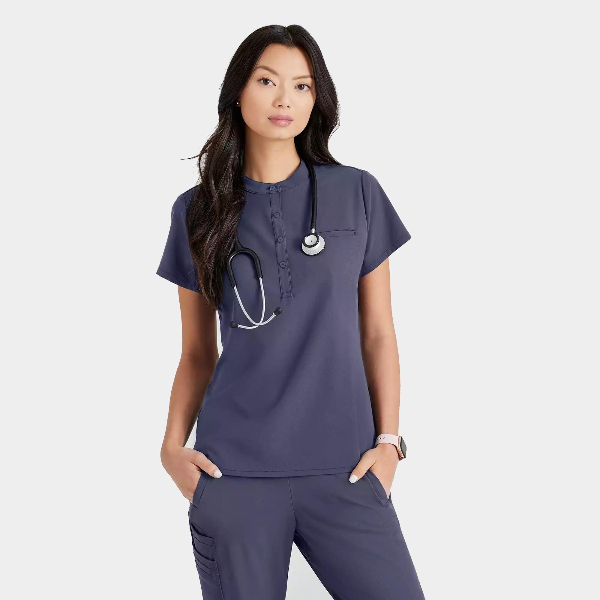 Barco Unify Women's 1 Pocket Collar Tuck In Top | BUT163