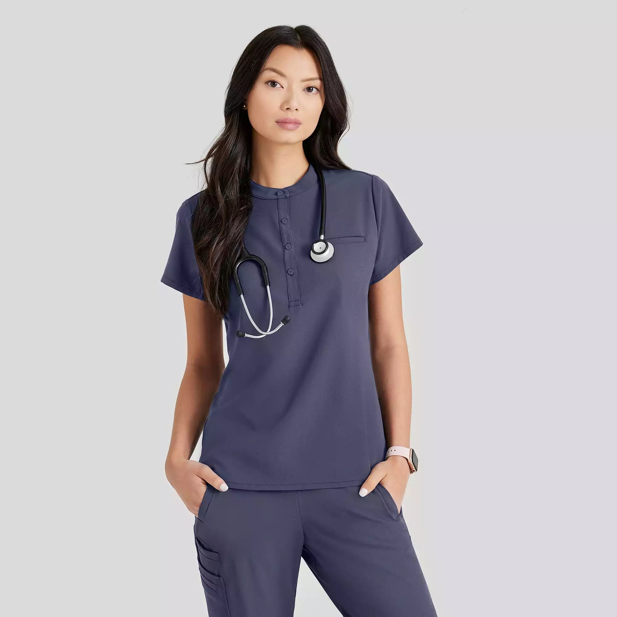 Barco Unify Women's 1 Pocket Collar Tuck In Top | BUT163