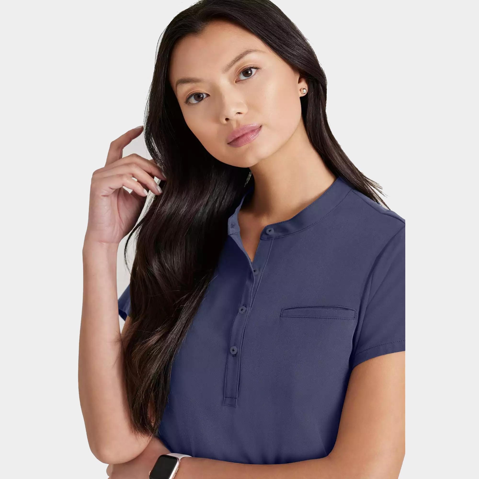Barco Unify Women's 1 Pocket Collar Tuck In Top | BUT163