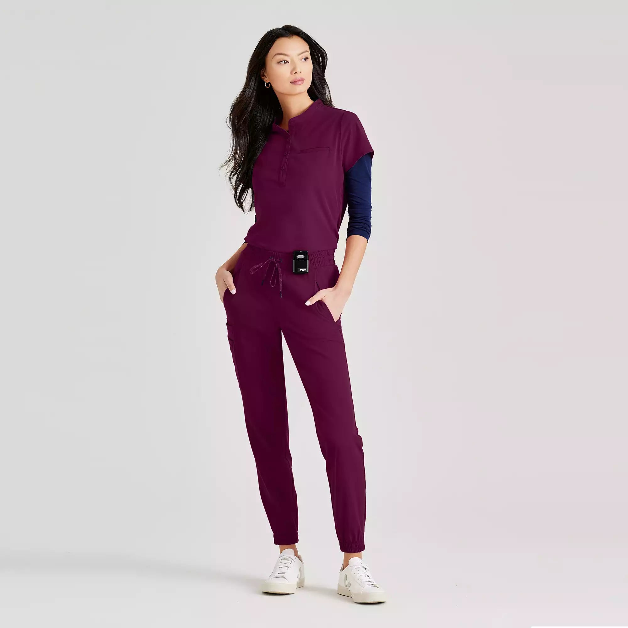 Barco Unify Women's 1 Pocket Collar Tuck In Top | BUT163