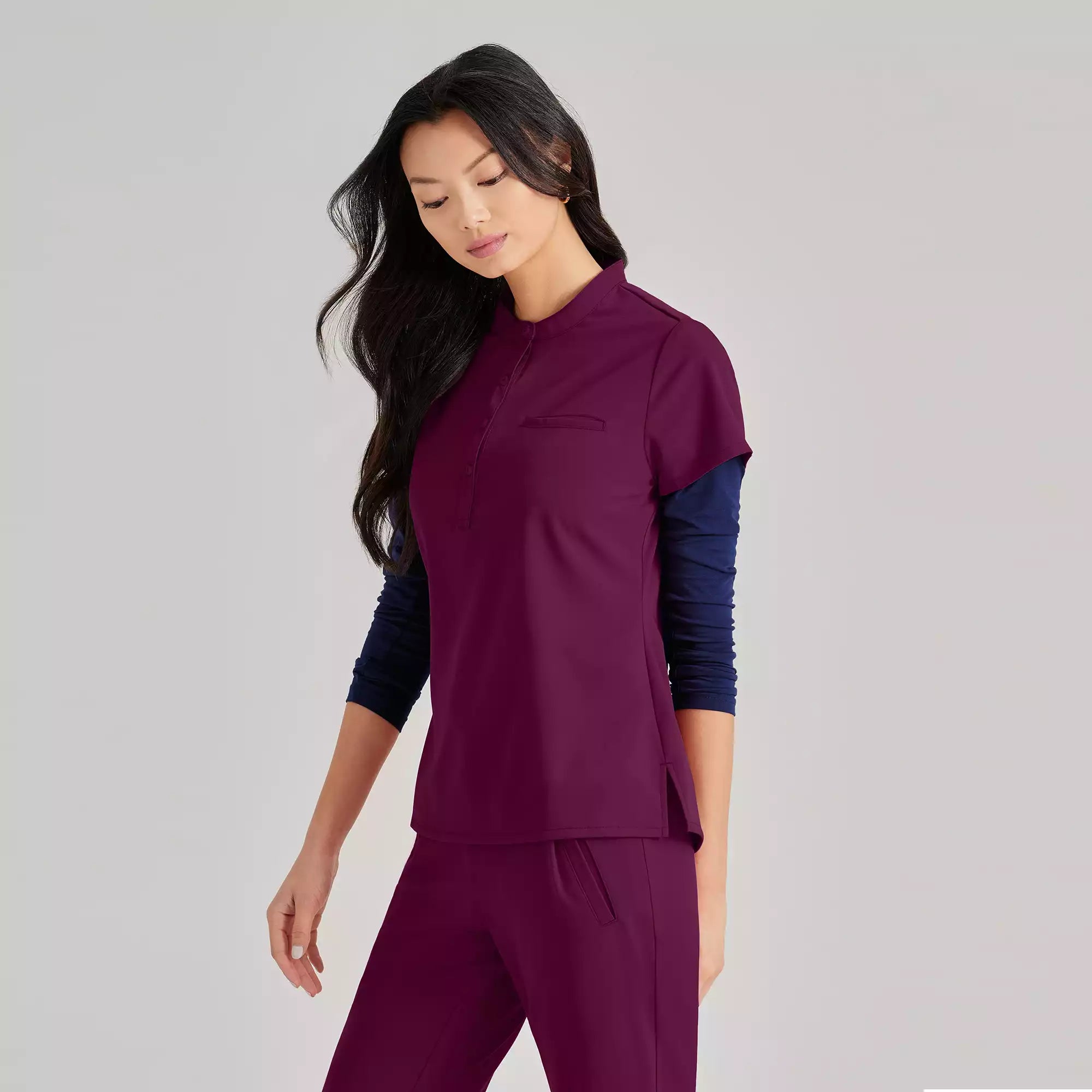 Barco Unify Women's 1 Pocket Collar Tuck In Top | BUT163