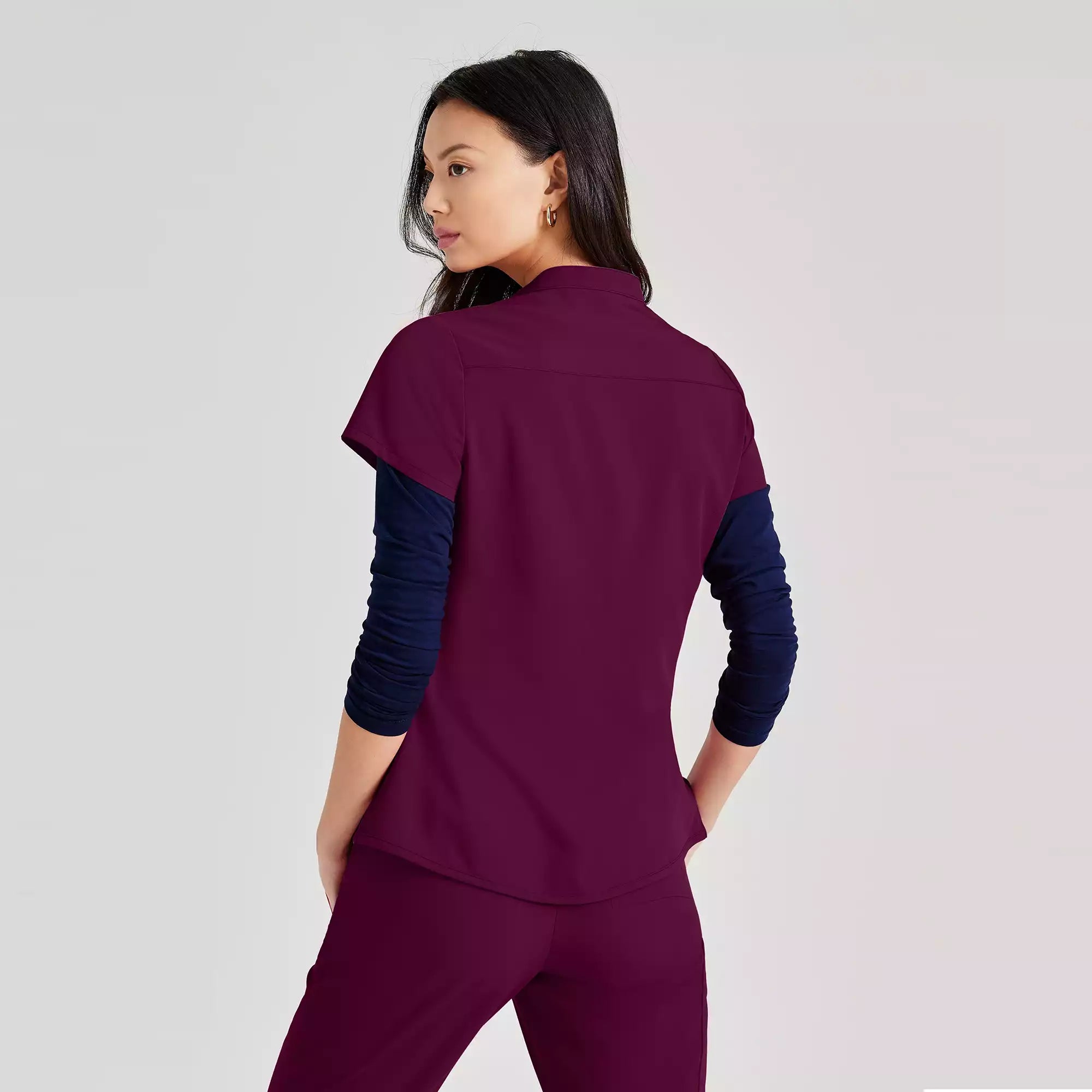 Barco Unify Women's 1 Pocket Collar Tuck In Top | BUT163