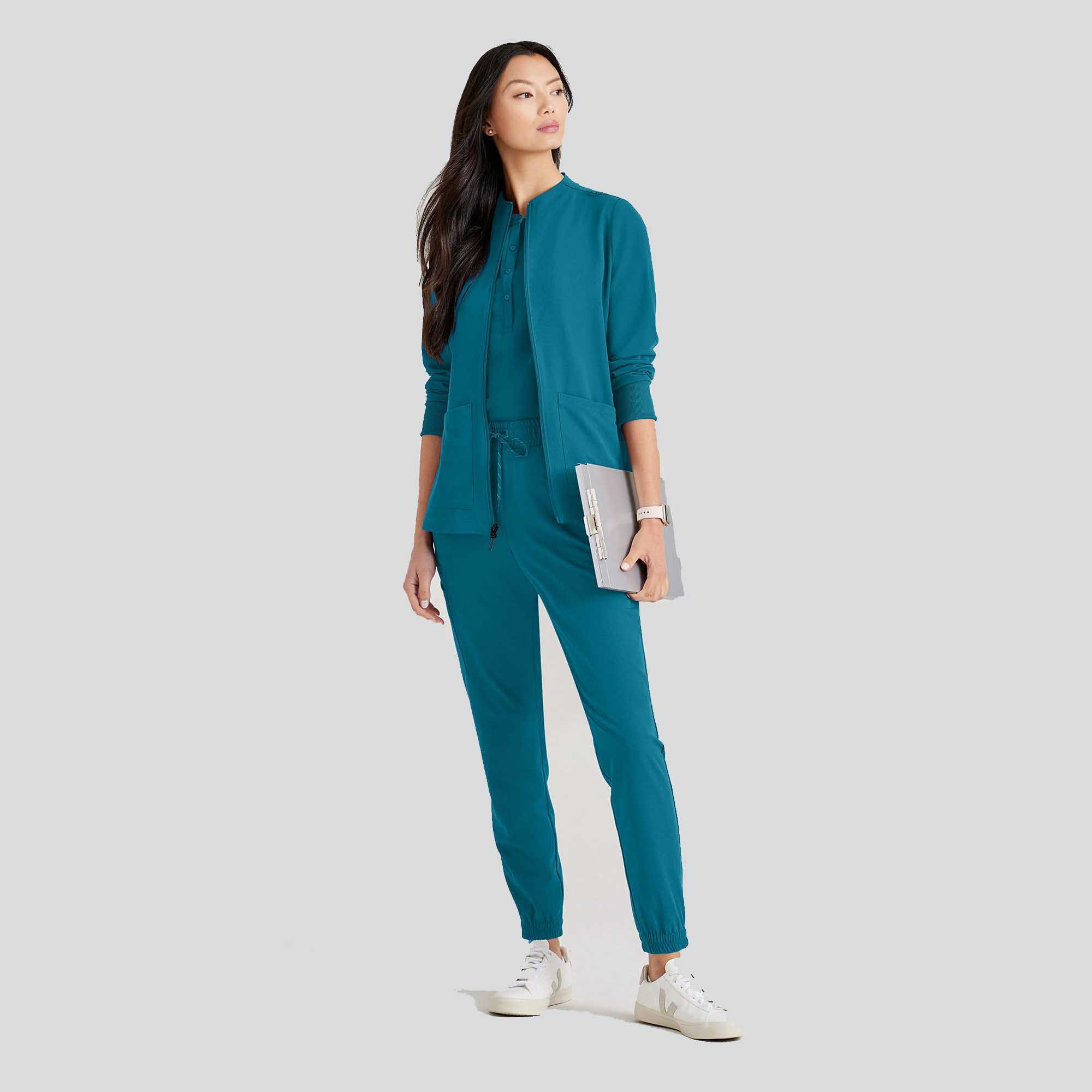 Barco Unify Women's 3 Pocket Zip Front Warm Up Jacket | BUW884