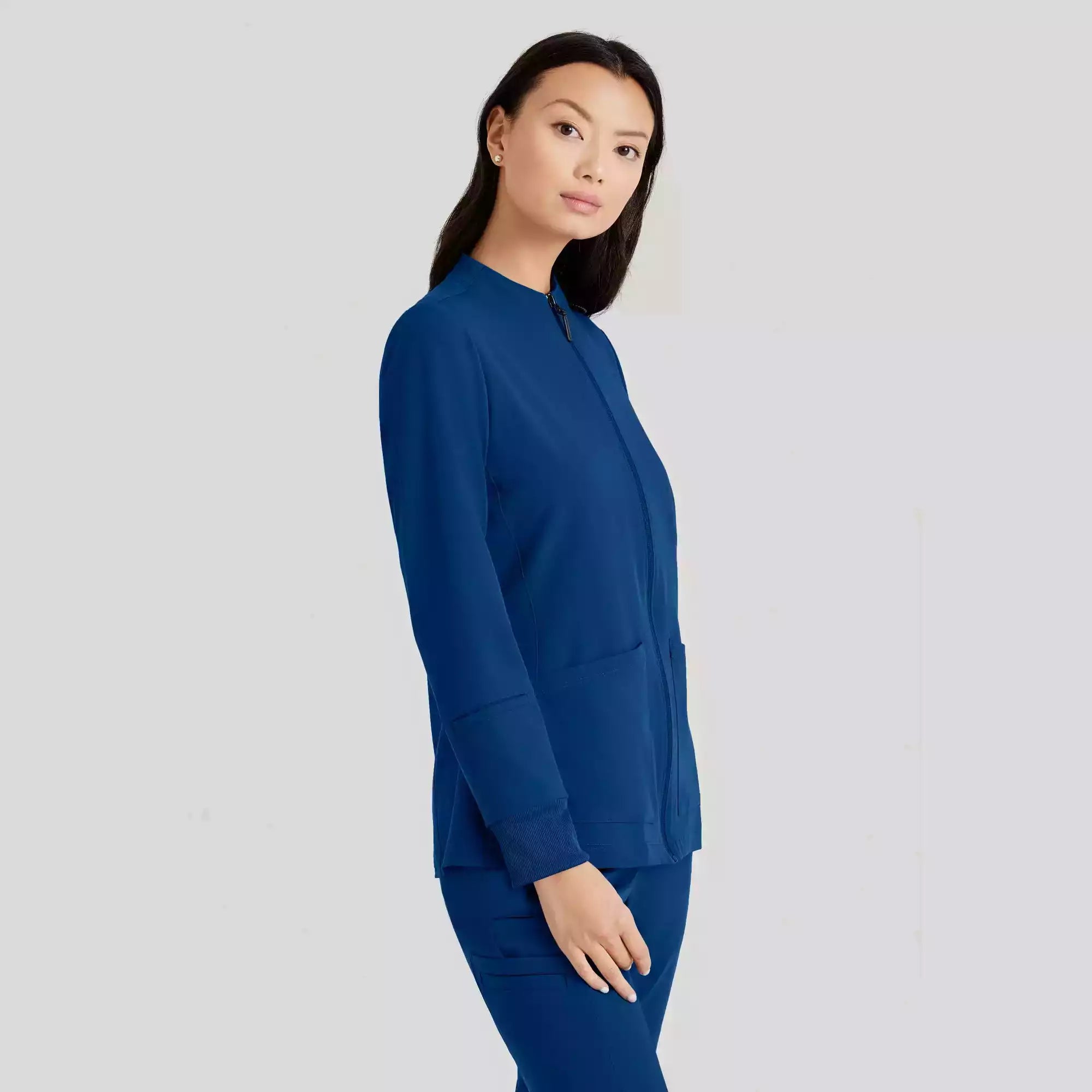 Barco Unify Women's 3 Pocket Zip Front Warm Up Jacket | BUW884