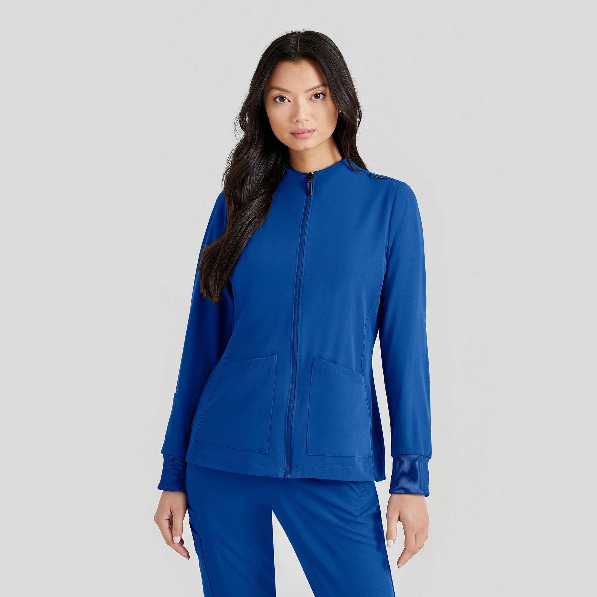 Barco Unify Women's 3 Pocket Zip Front Warm Up Jacket | BUW884
