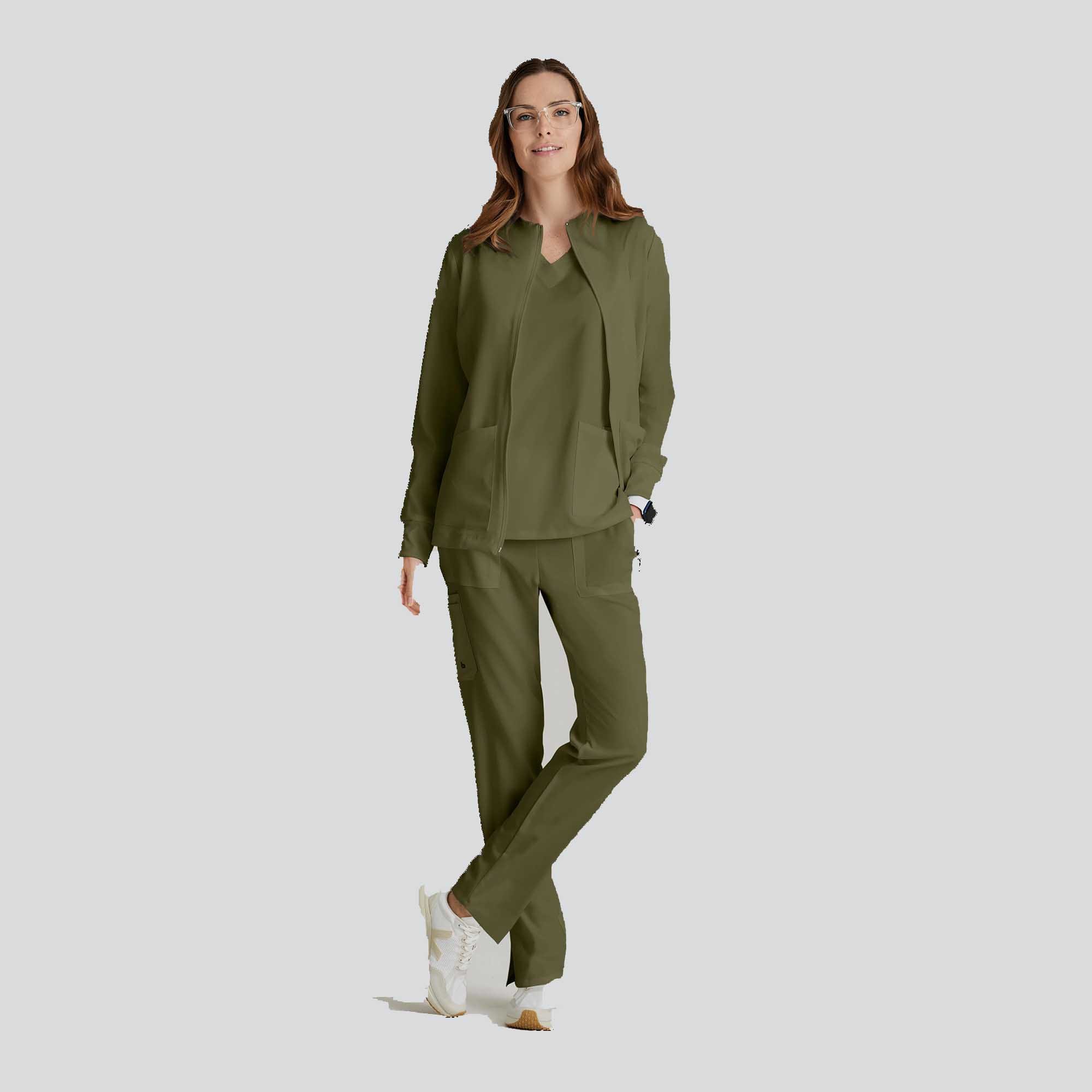 Barco Unify Women's 3 Pocket Zip Front Warm Up Jacket | BUW884
