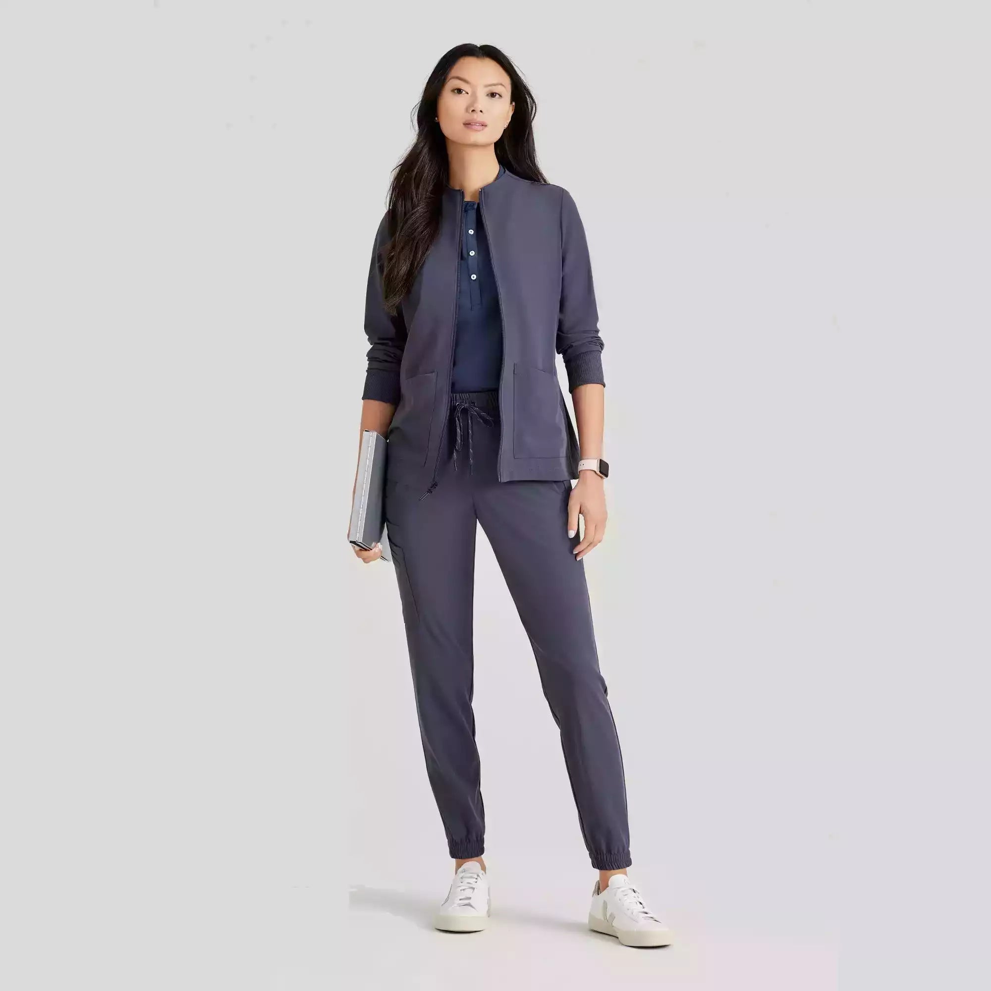 Barco Unify Women's 3 Pocket Zip Front Warm Up Jacket | BUW884