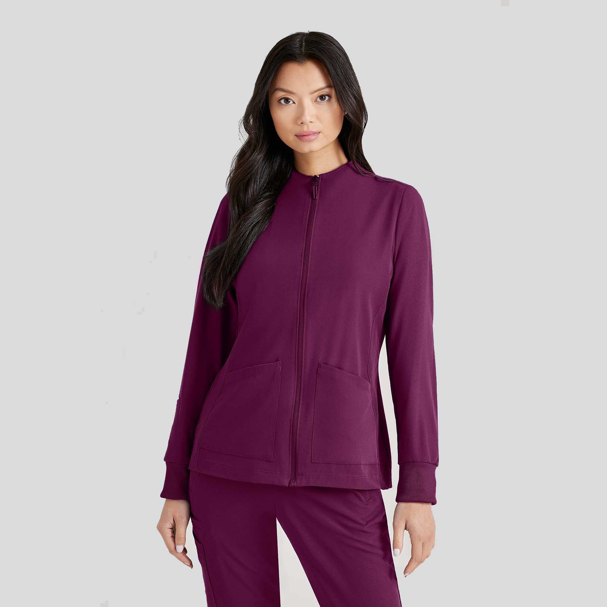 Barco Unify Women's 3 Pocket Zip Front Warm Up Jacket | BUW884