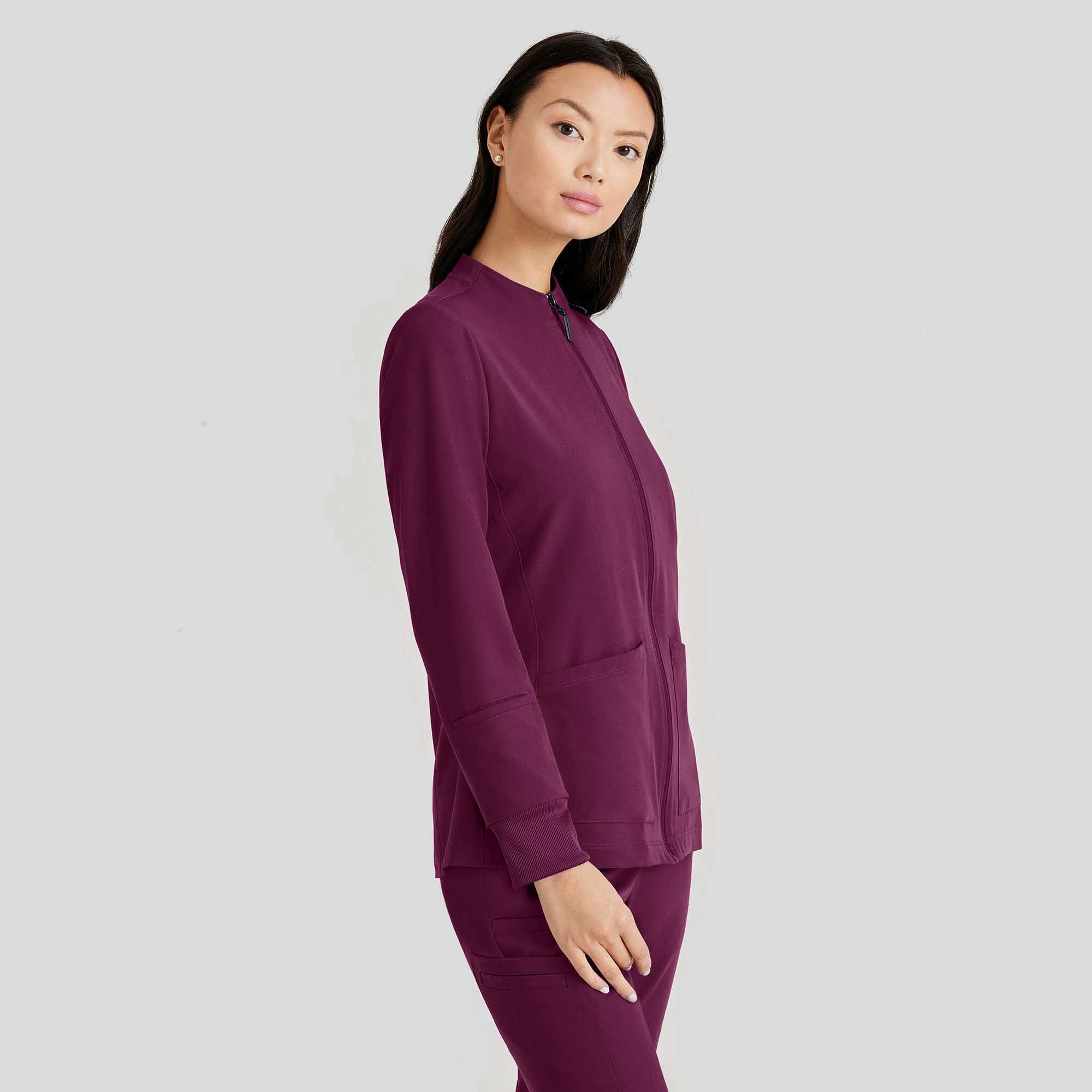Barco Unify Women's 3 Pocket Zip Front Warm Up Jacket | BUW884