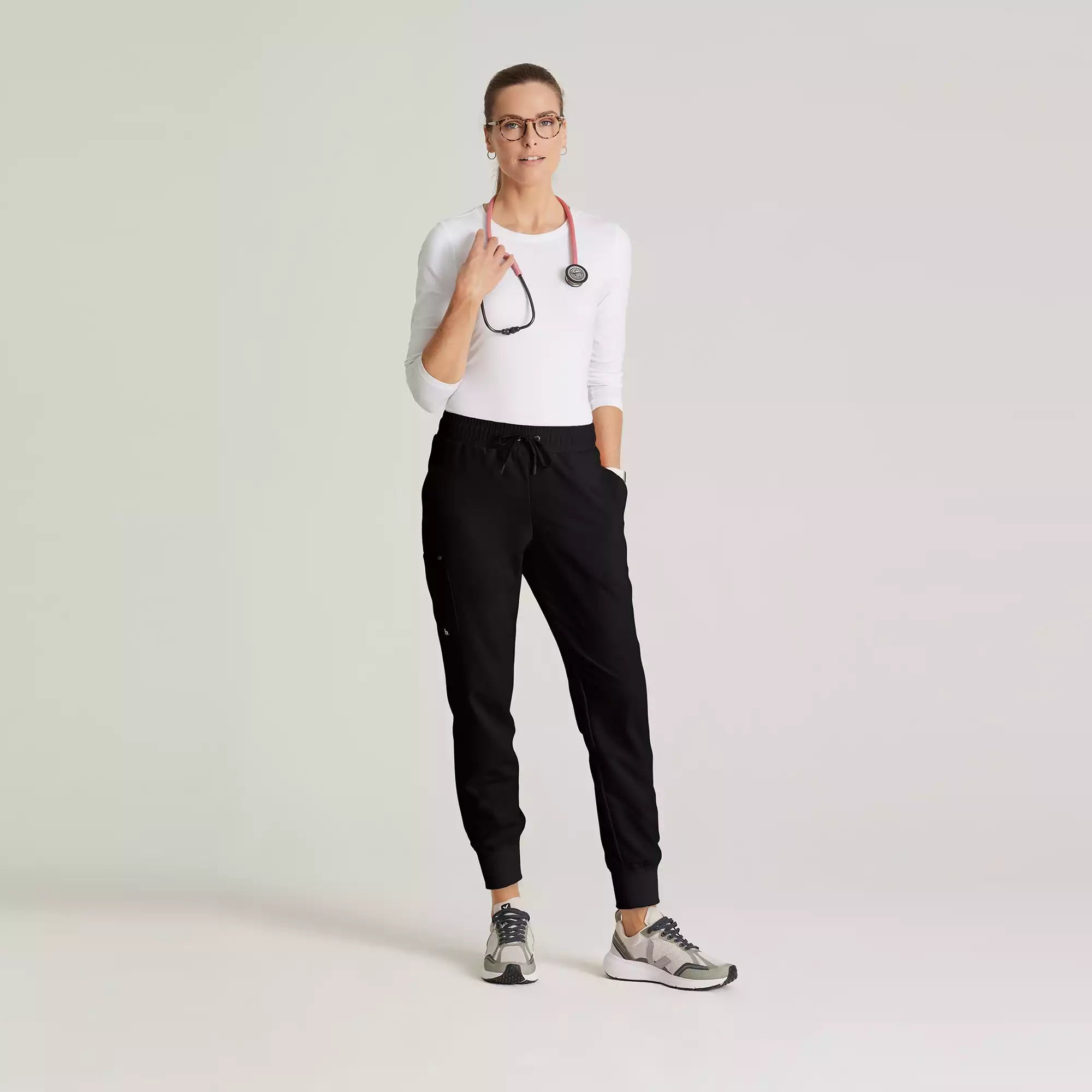 Barco Unify Women's 5 Pocket Elastic Waistband Rib Cuff Jogger | BUP647