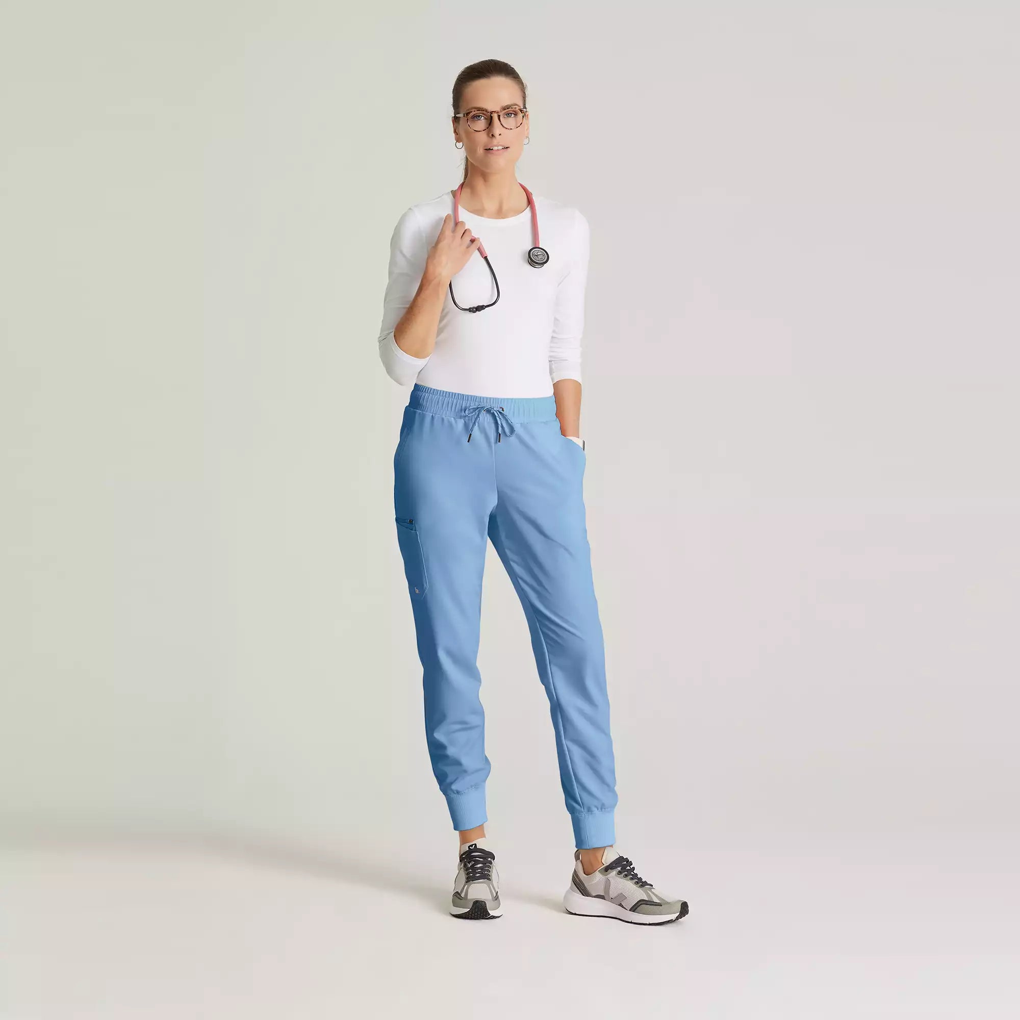 Barco Unify Women's 5 Pocket Elastic Waistband Rib Cuff Jogger | BUP647