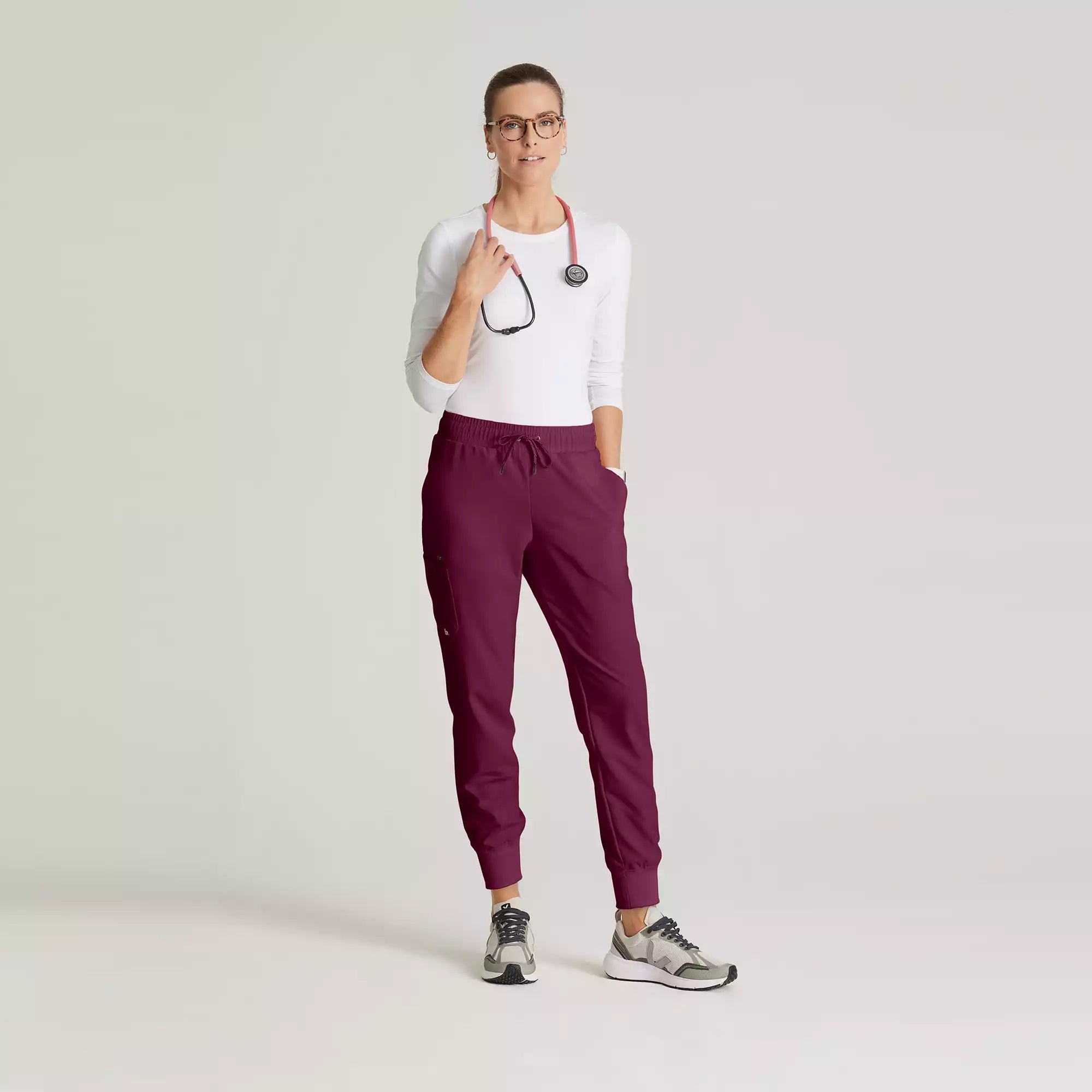 Barco Unify Women's 5 Pocket Elastic Waistband Rib Cuff Jogger | BUP647