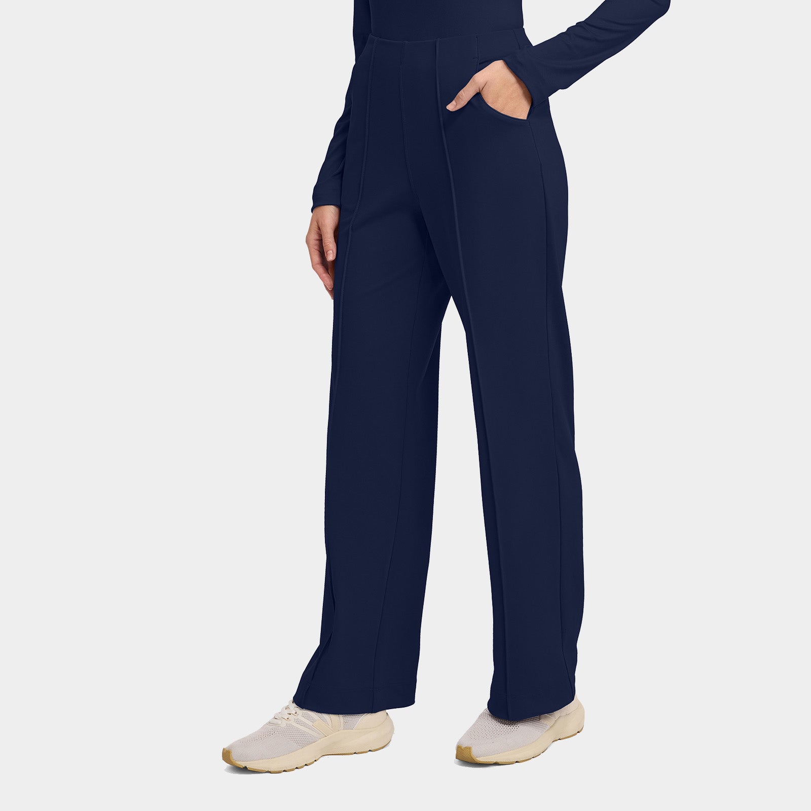 Women’s Pintuck Wide Leg Scrub Pant Regular Length| CK162