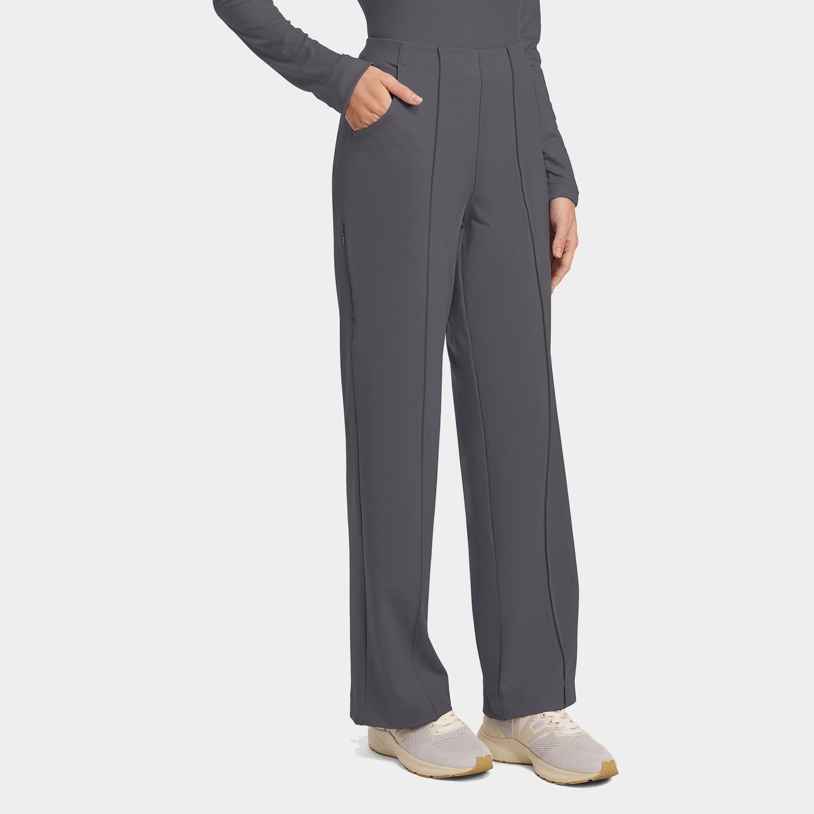 Women’s Pintuck Wide Leg Scrub Pant Regular Length| CK162