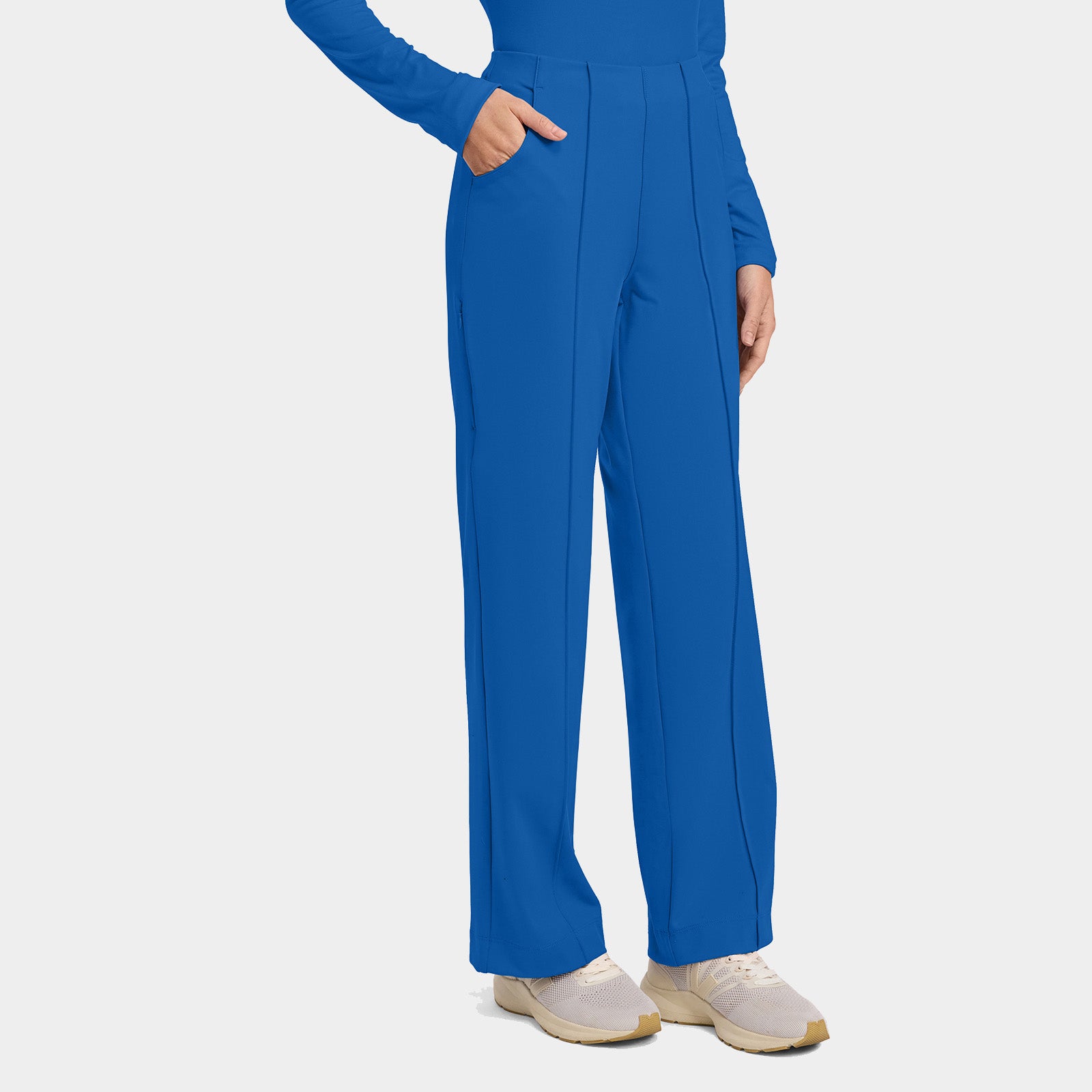 Women’s Pintuck Wide Leg Scrub Pant Regular Length| CK162