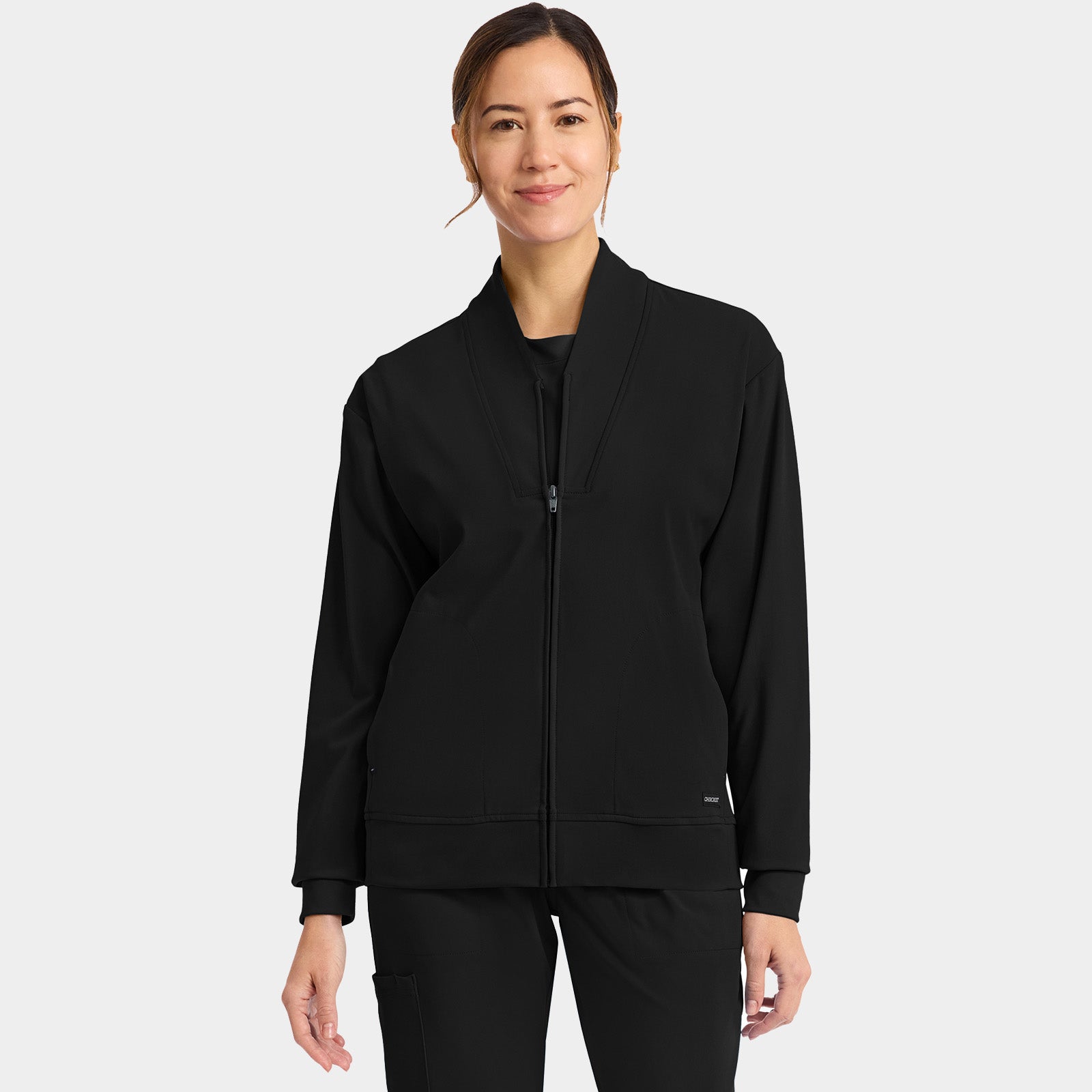 Women’s Shawl Collar Scrub Jacket | CK353