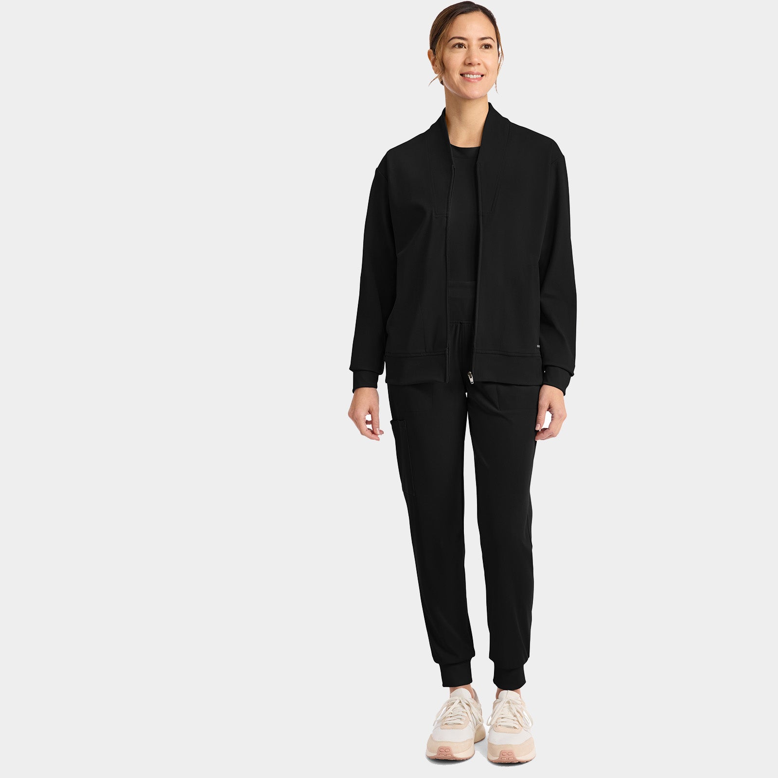 Women’s Shawl Collar Scrub Jacket | CK353