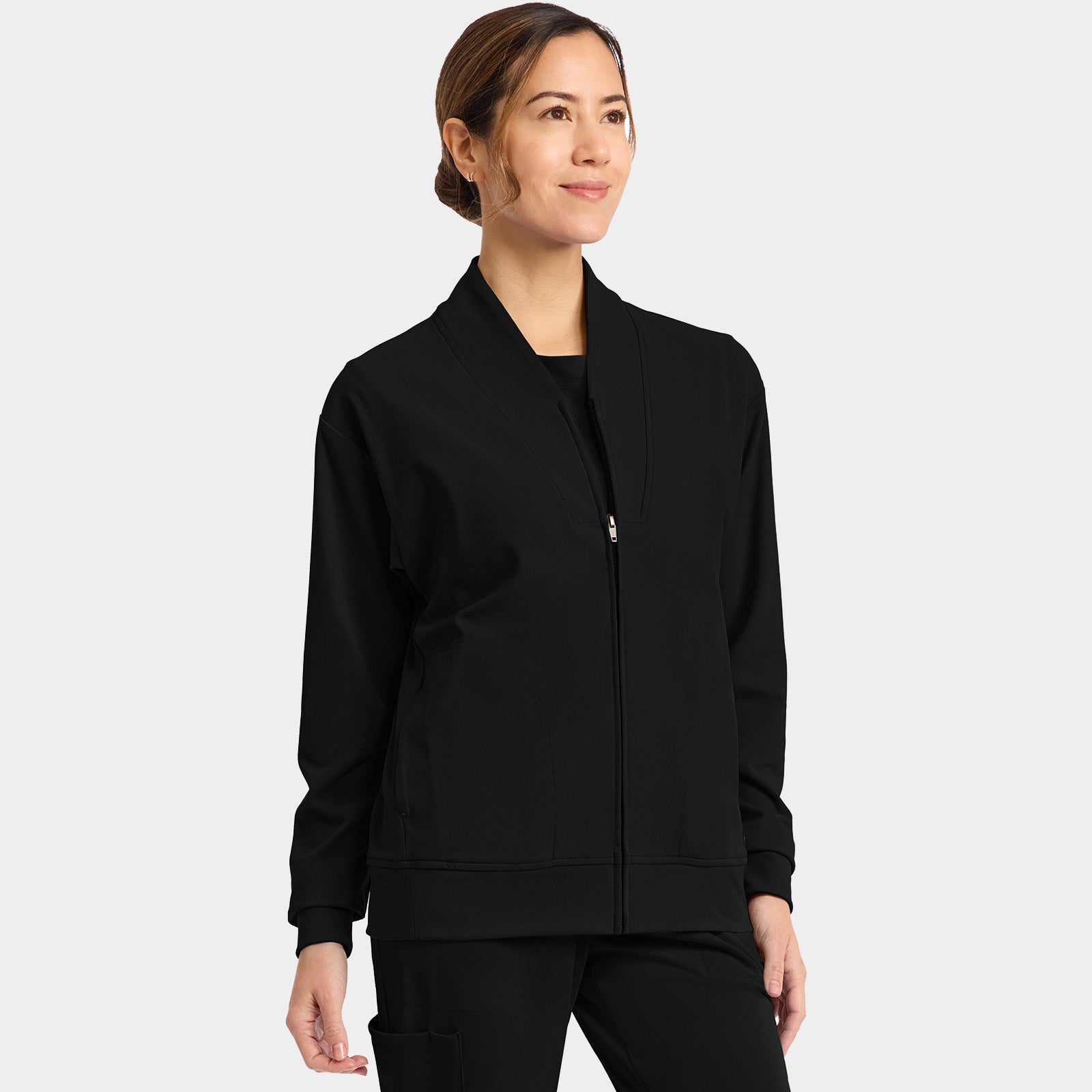 Women’s Shawl Collar Scrub Jacket | CK353
