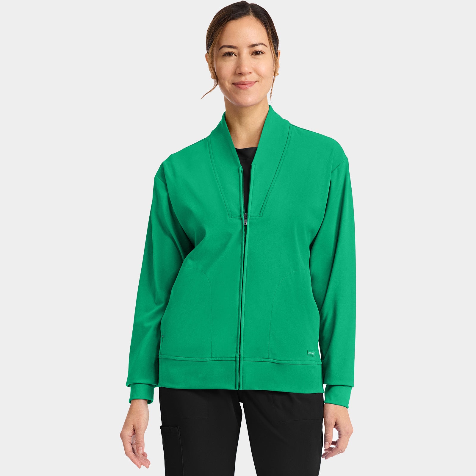 Women’s Shawl Collar Scrub Jacket | CK353