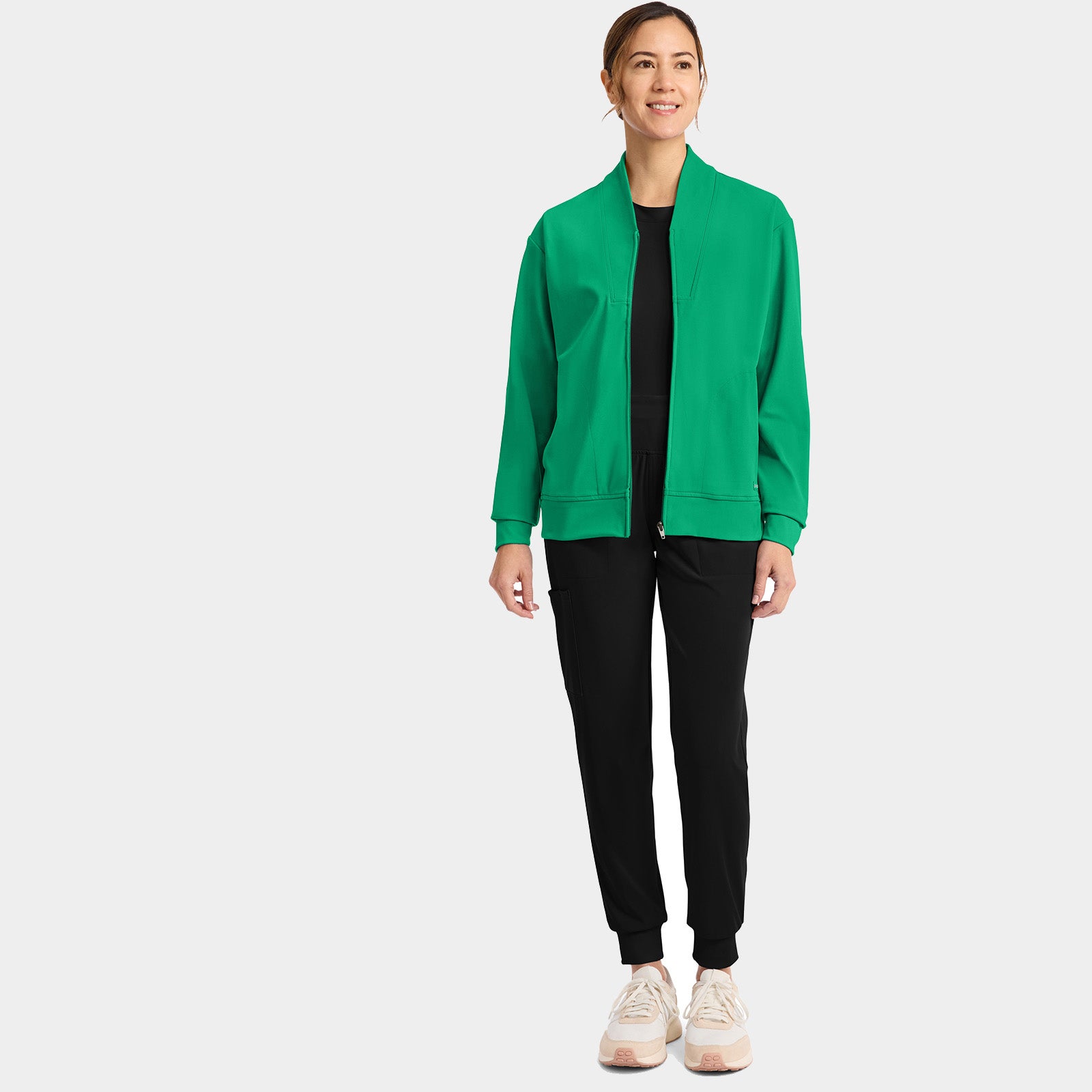 Women’s Shawl Collar Scrub Jacket | CK353