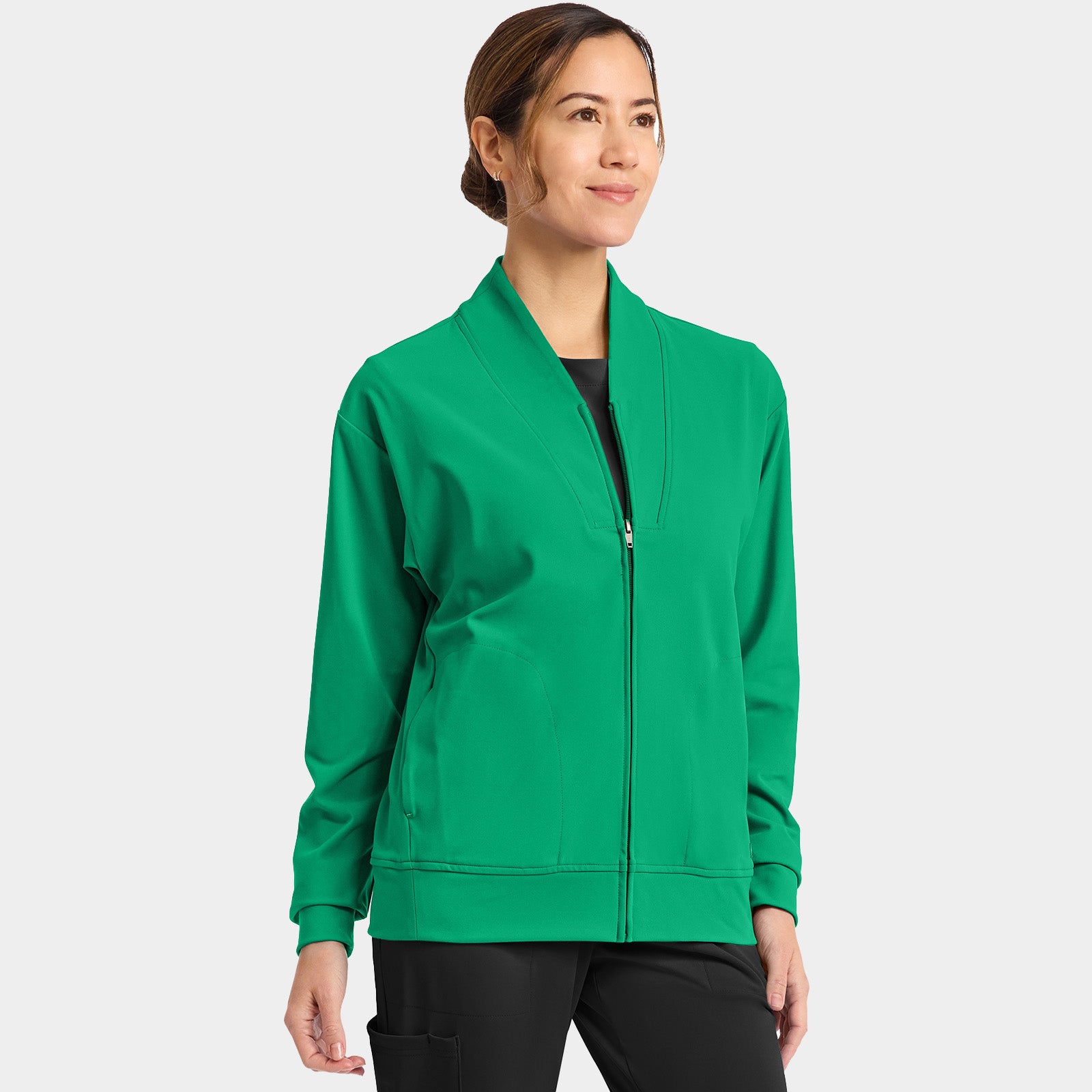 Women’s Shawl Collar Scrub Jacket | CK353