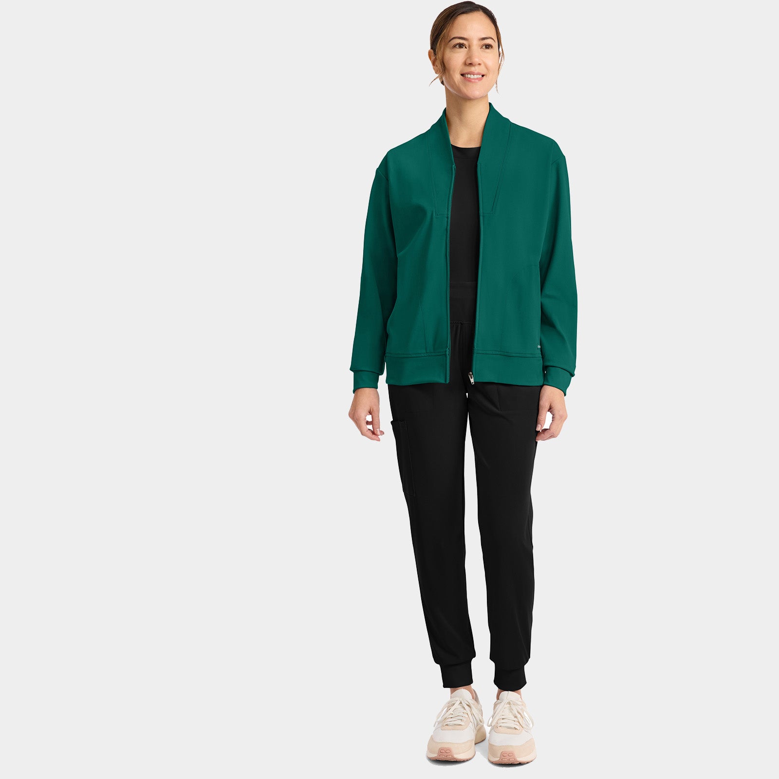 Women’s Shawl Collar Scrub Jacket | CK353